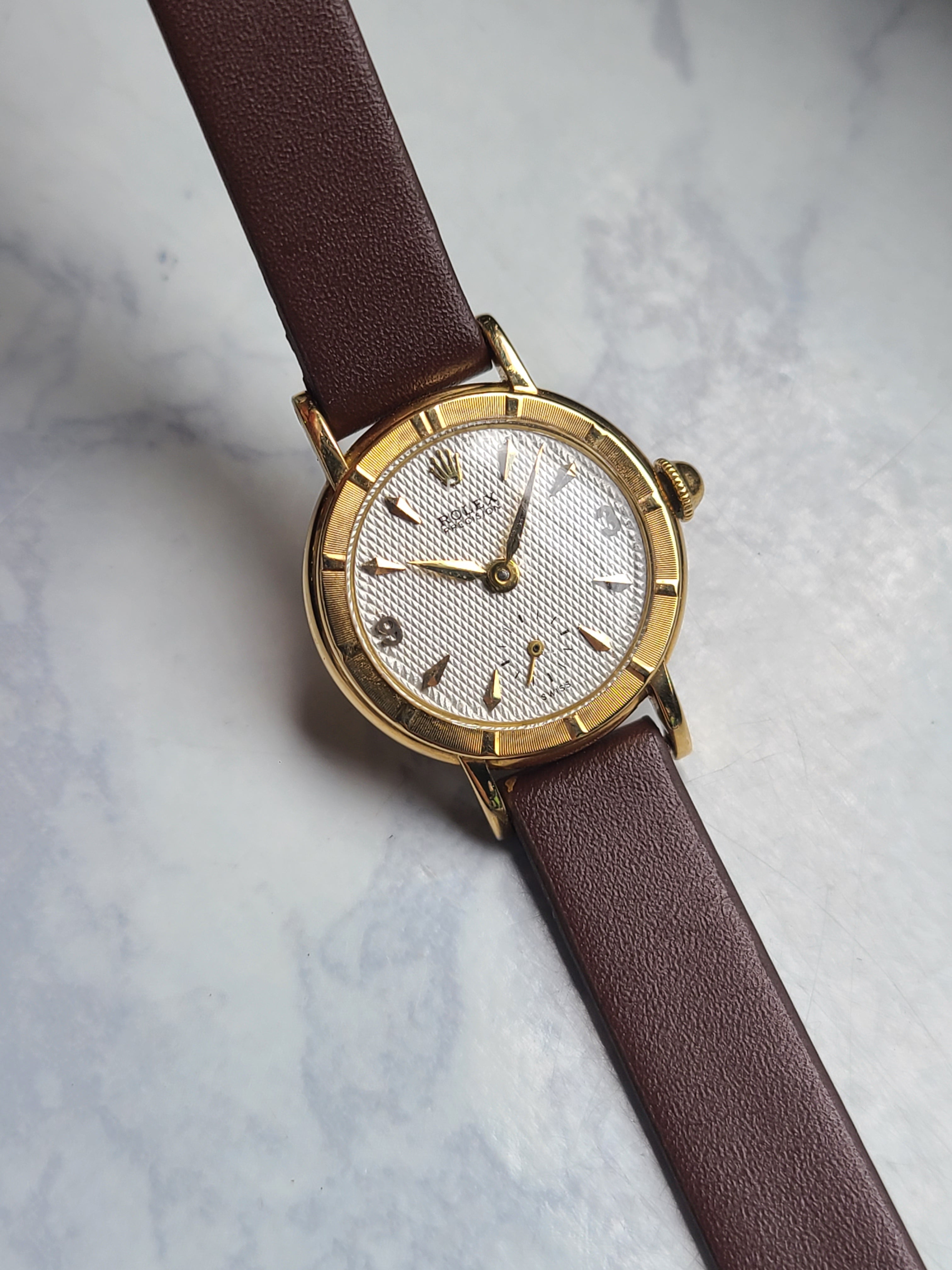 Rolex Precision 18K Solid Gold Lady 롤렉스 메트로폴리탄 18K 금통 올제치 소장용 여성용 빈티지