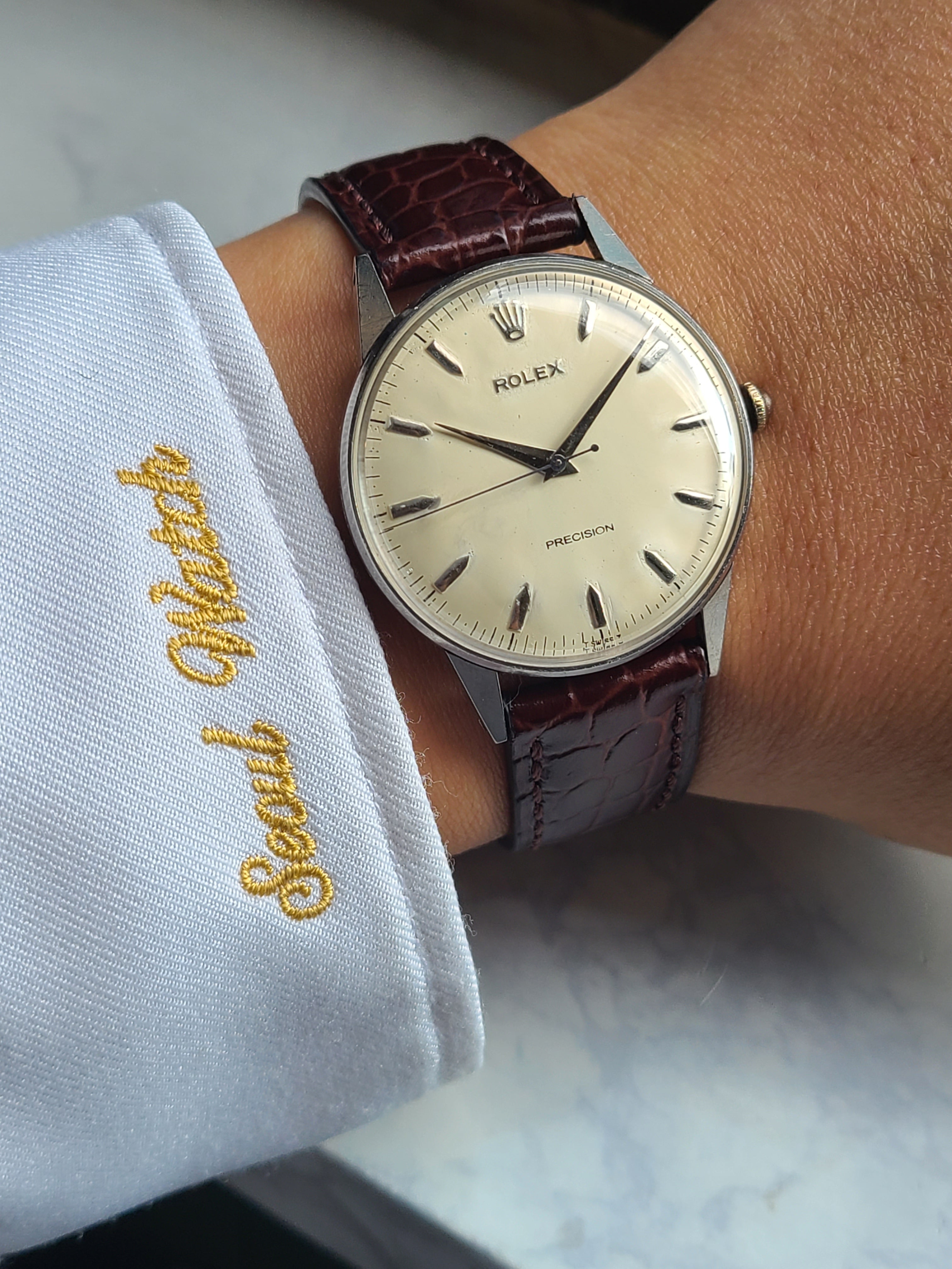 Rolex Classic Precision Sword Hands 1950s 롤렉스 클래식 프리시전 칼침핸즈 실버 1950s
