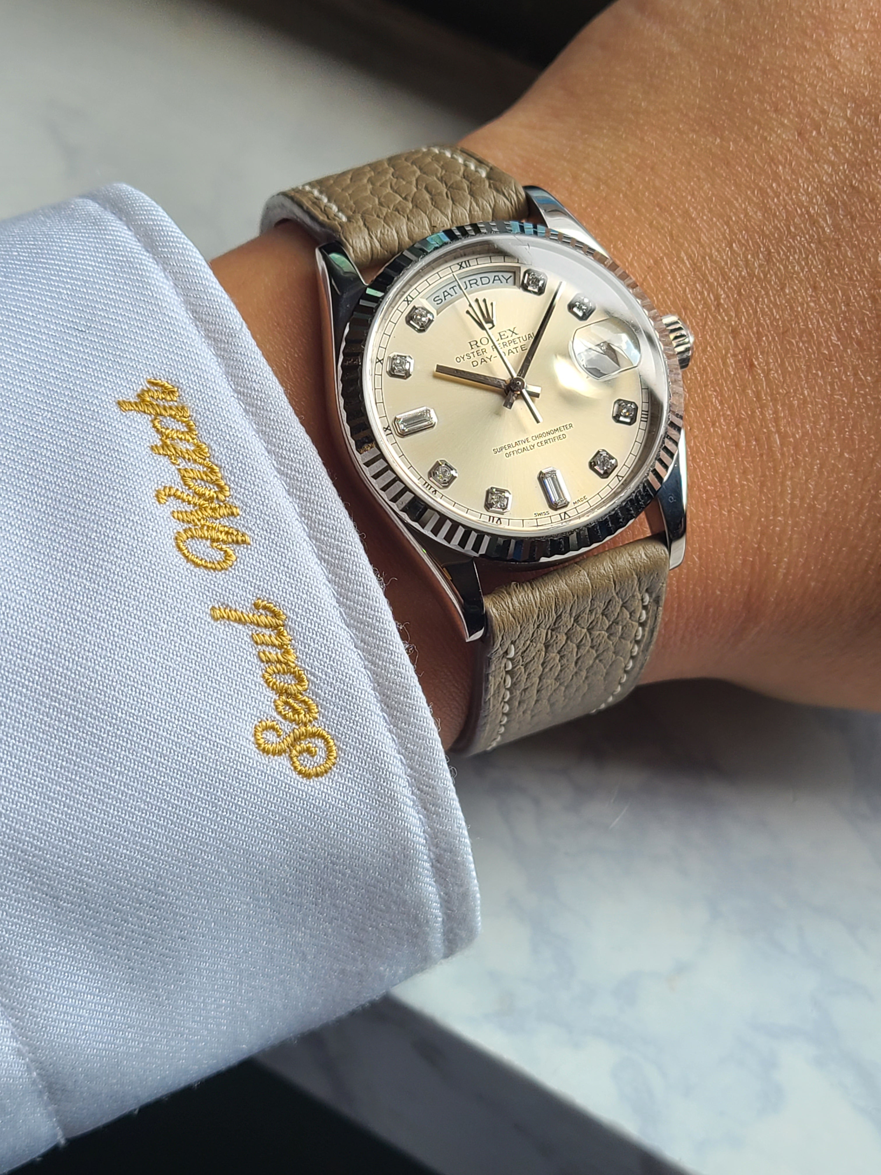 Rolex Day-Date President 18K WG 롤렉스 데이데이트 36 프레지던트 다이아몬드 18k 화이트골드 118239