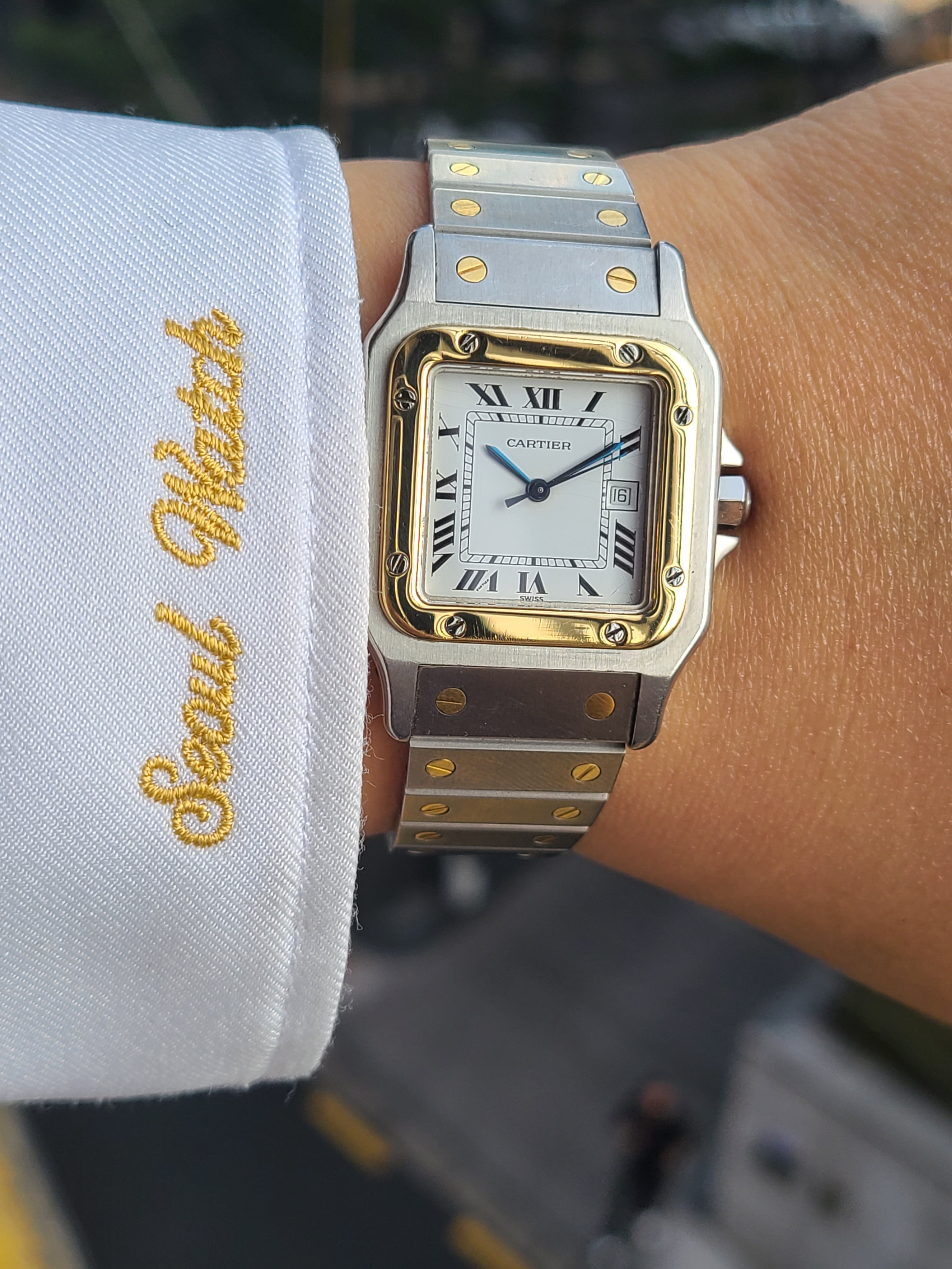 Cartier Santos Carree Large LM Automatic 까르띠에 산토스 까레 18K 콤비 LM 라지 오토메틱