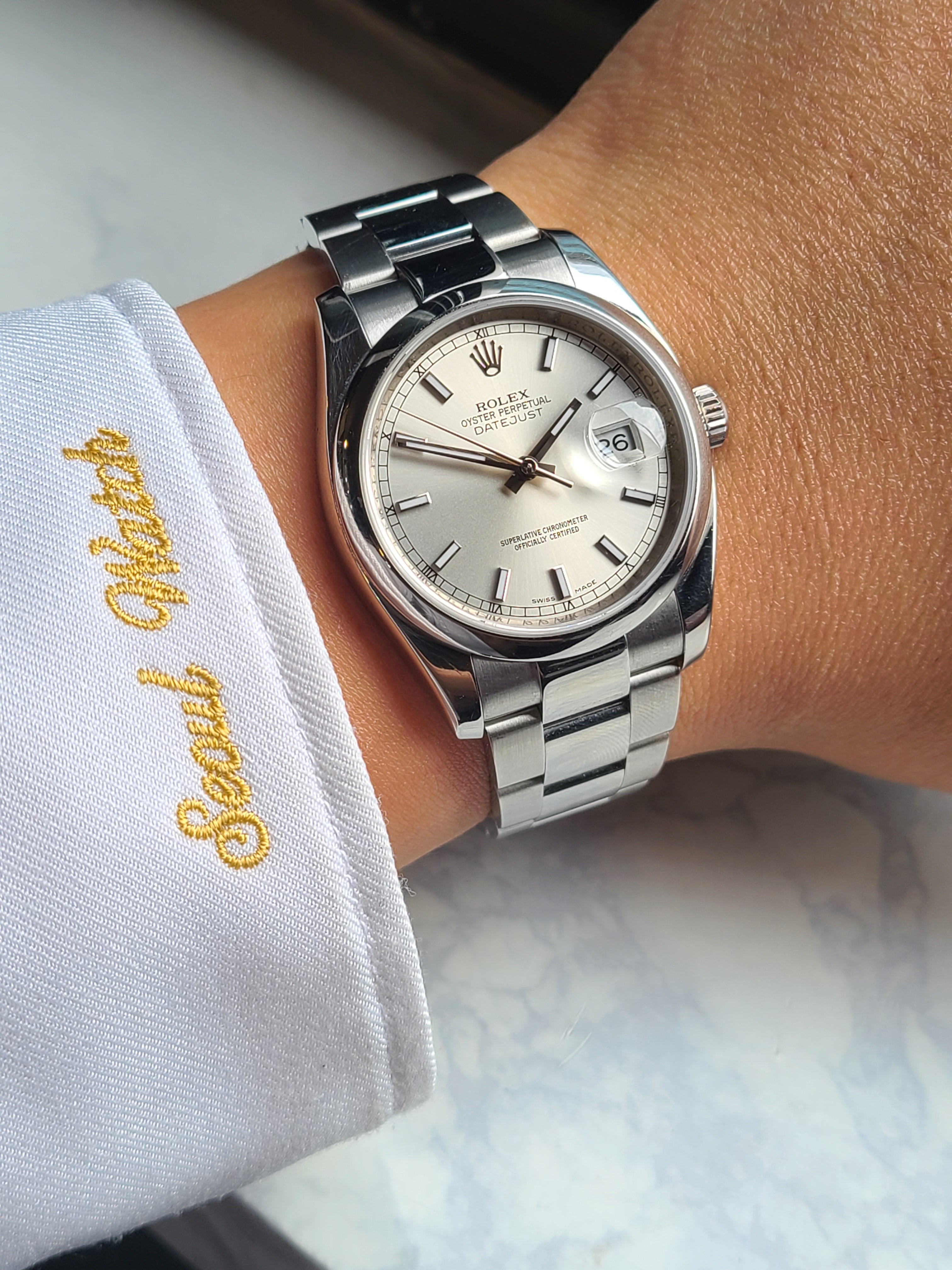 Rolex Datejust 36 Silver Oyster Bracelet 116200 롤렉스 데이저스트 36 실버 116200