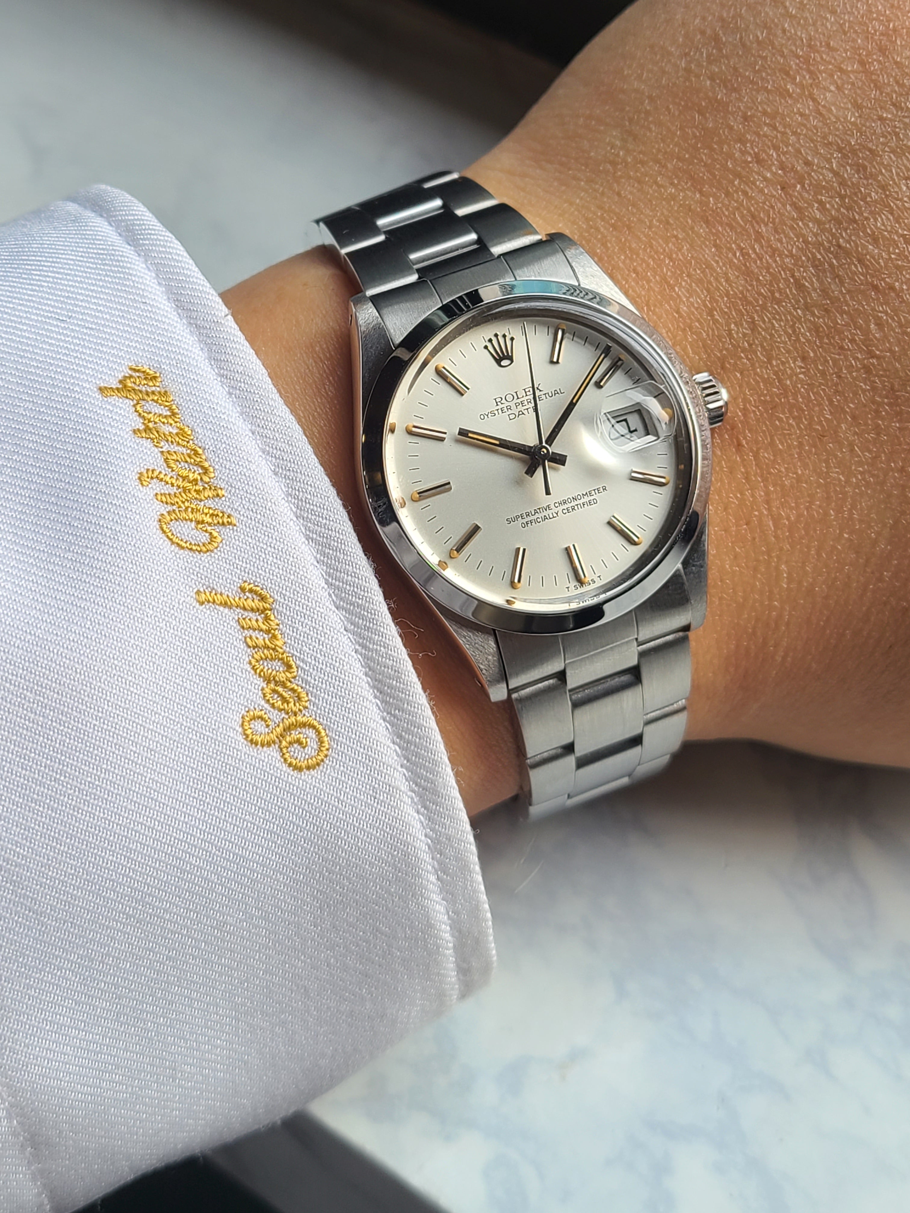 Rolex Oysterdate Silver Dial Vintage 롤렉스 오이스터퍼페추얼 데이트 올제치 실버 빈티지 순정