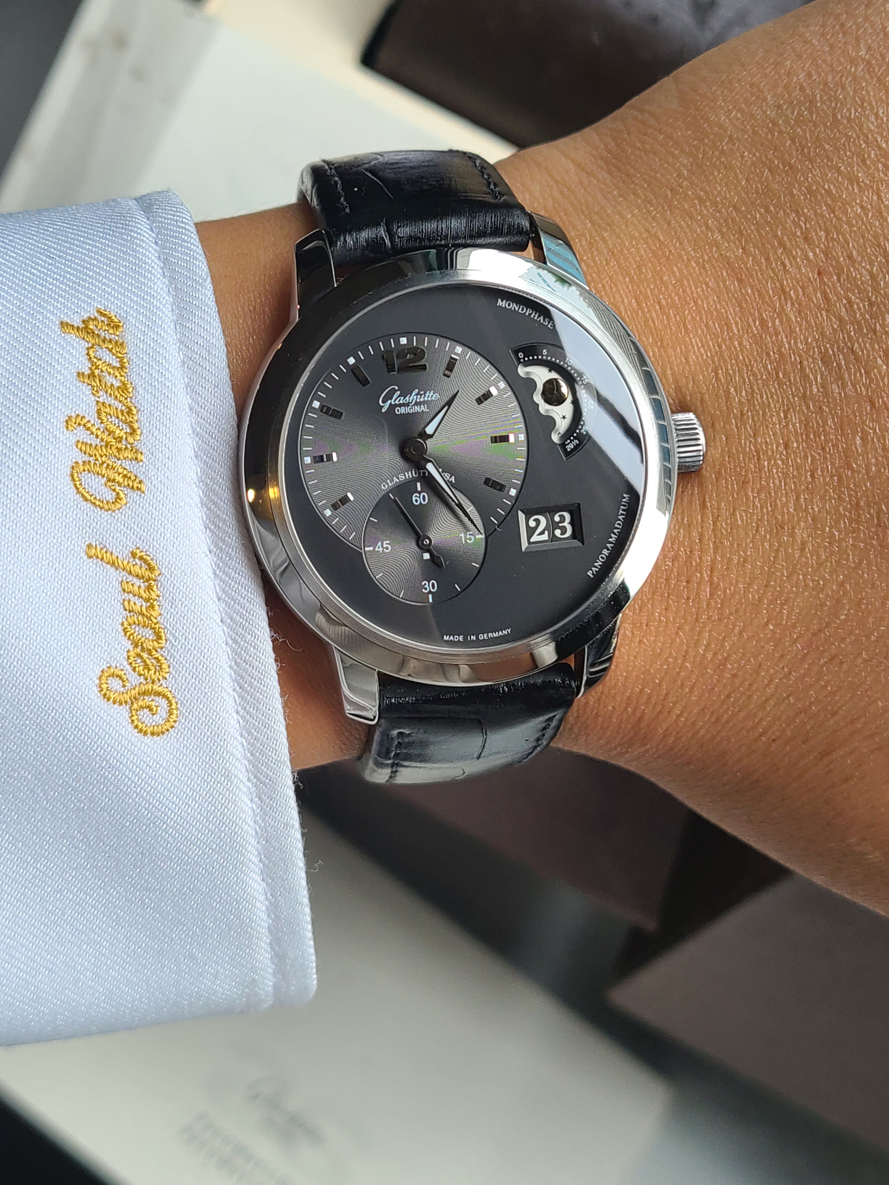 Glashütte Original Panomaticlunar 40 글라슈테 오리지널 파노매틱 루나 문페이즈 그레이 40mm 풀세트