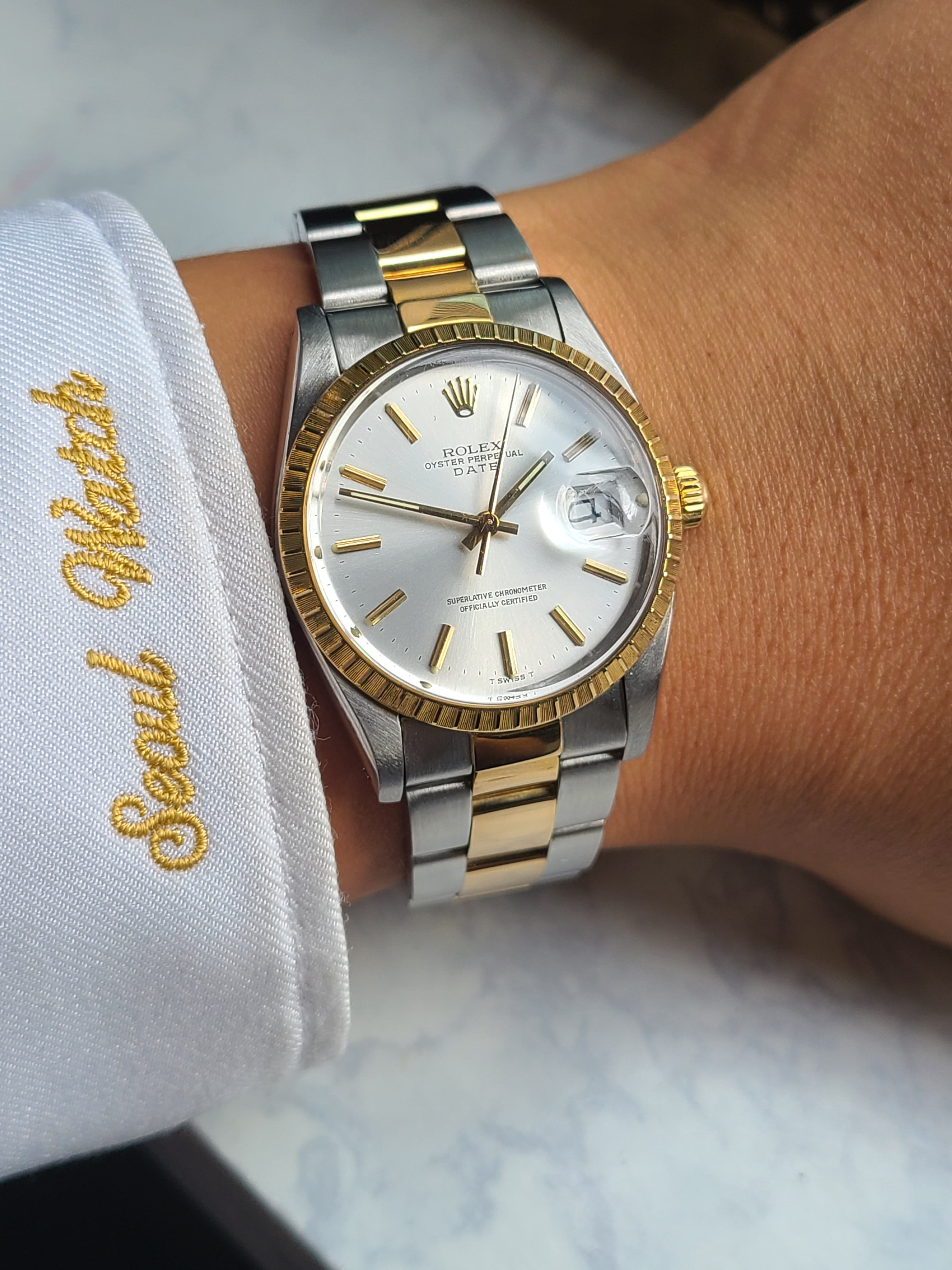 Rolex OysterPerpetual Two Tone 롤렉스 오이스터퍼페추얼 데이트 18K 콤비 소장품 빈티지