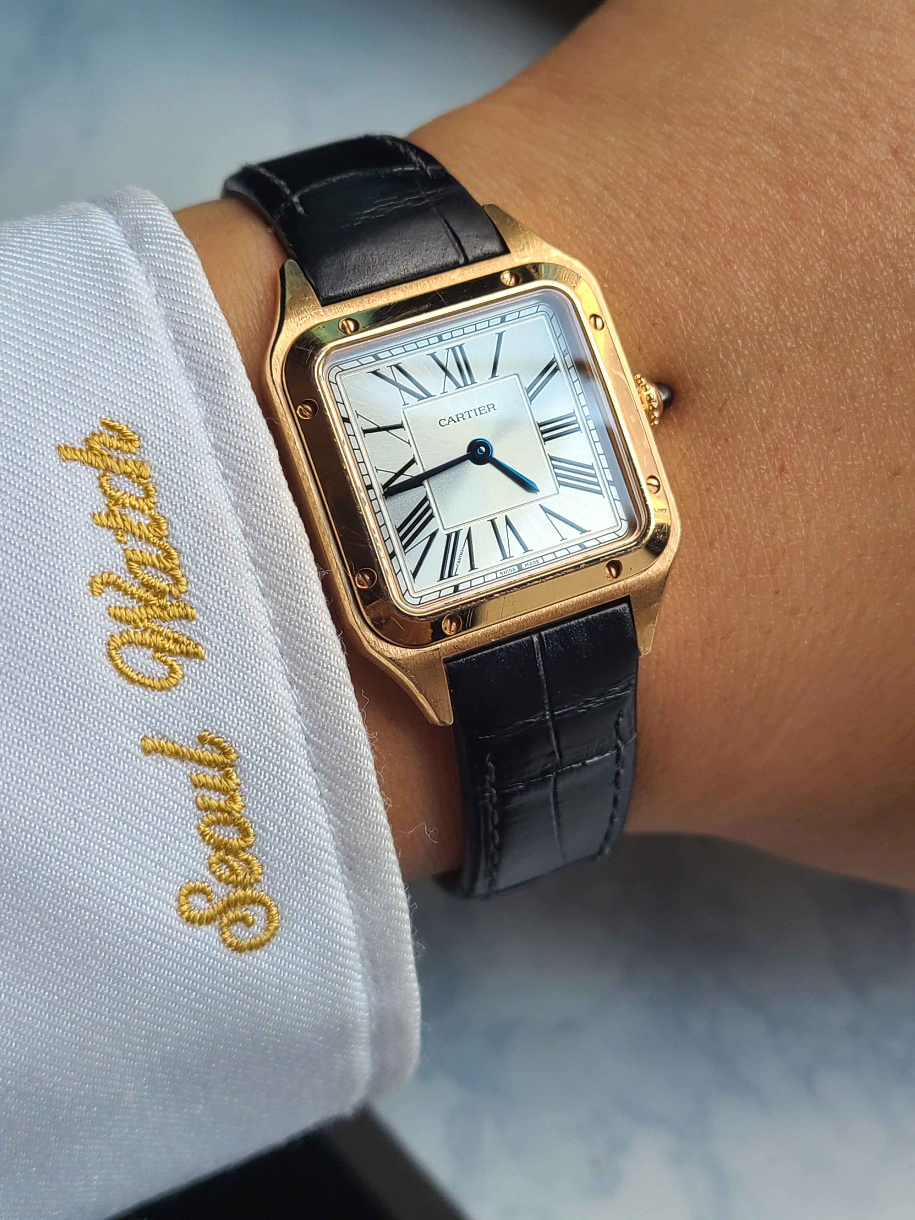 Cartier Santos Dumont SM RG 까르띠에 산토스 뒤몽 로즈골드 SM 스몰사이즈 여성용