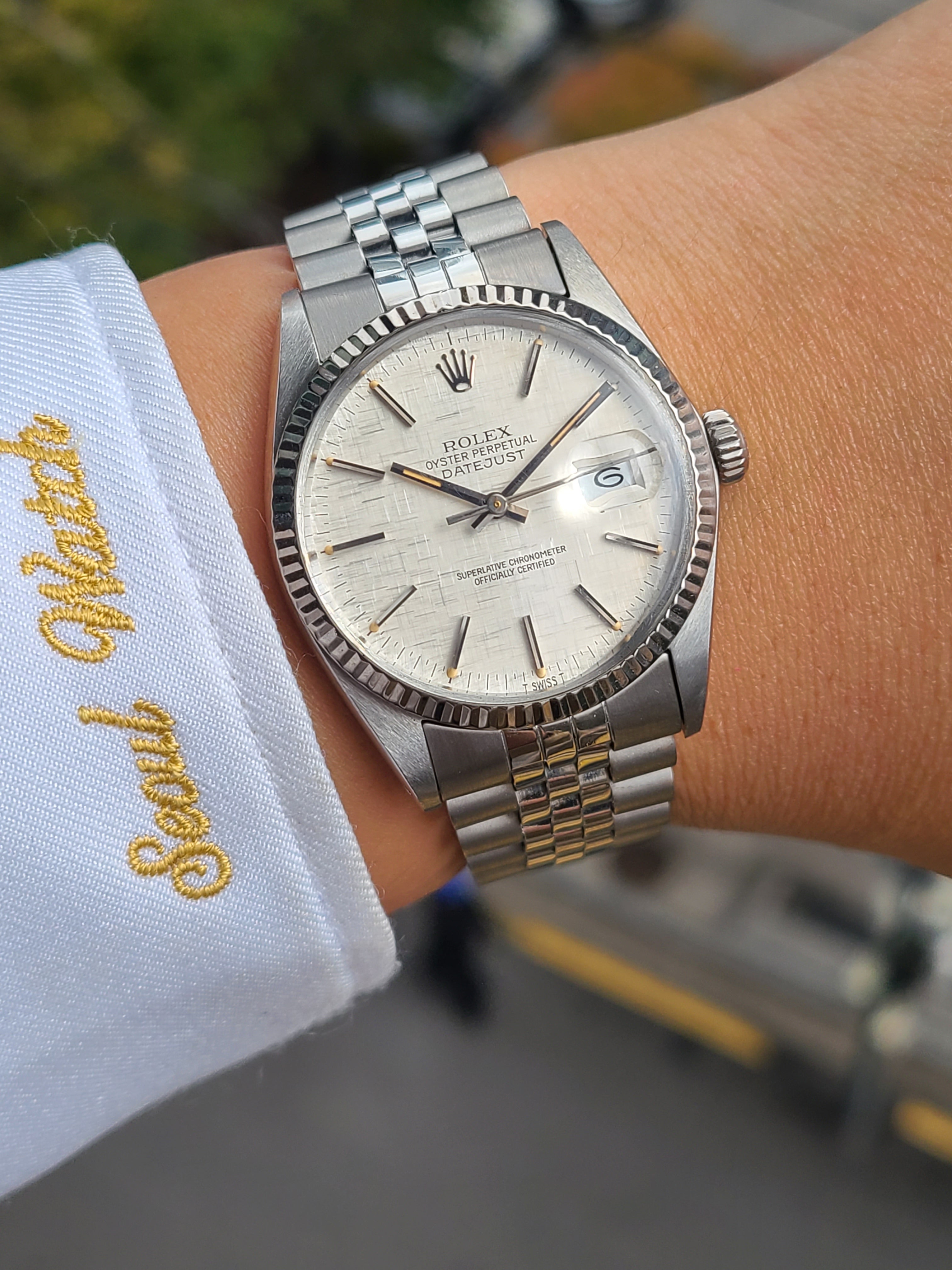 Rolex Datejust Linen Dial Vintage 롤렉스 데이저스트 36 린넨 보카시다이얼 올제치 소장용