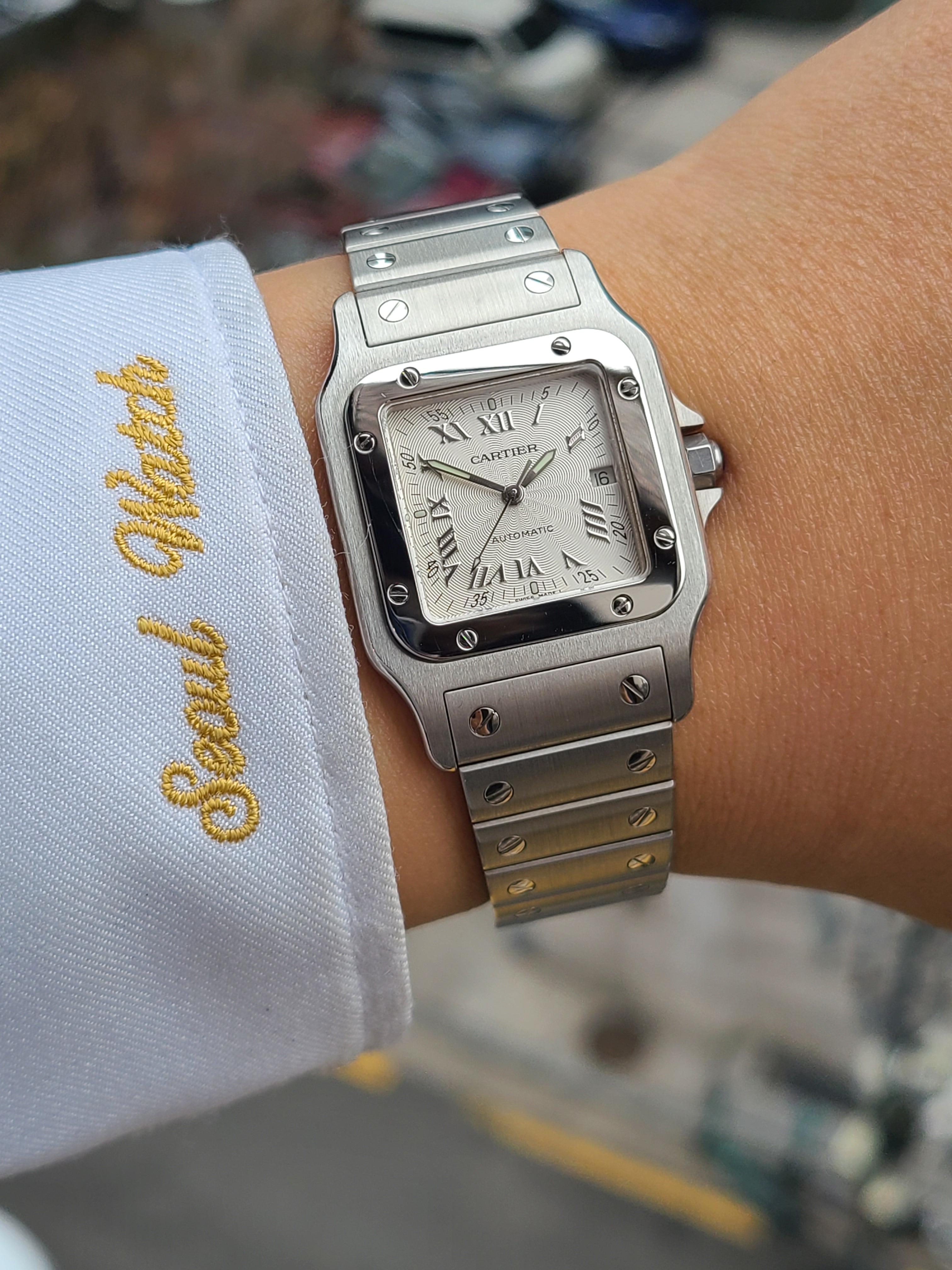 Cartier Santos Galbee Large LM Automatic 까르띠에 산토스 입체판 오토매틱 LM라지 한정판