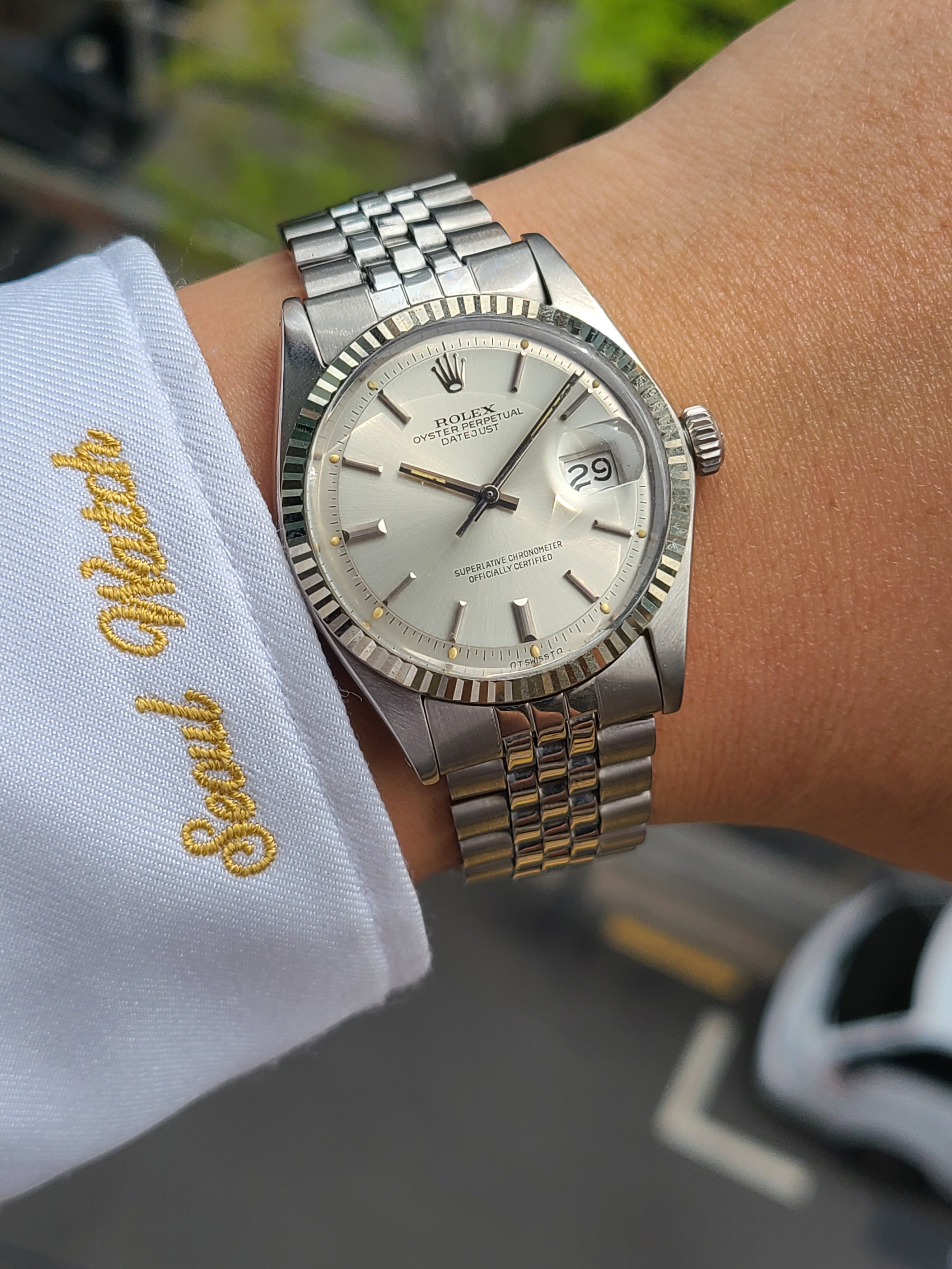 Rolex Datejust Silver Vintage 롤렉스 데이저스트 36 실버 올제치 순정 소장용 빈티지