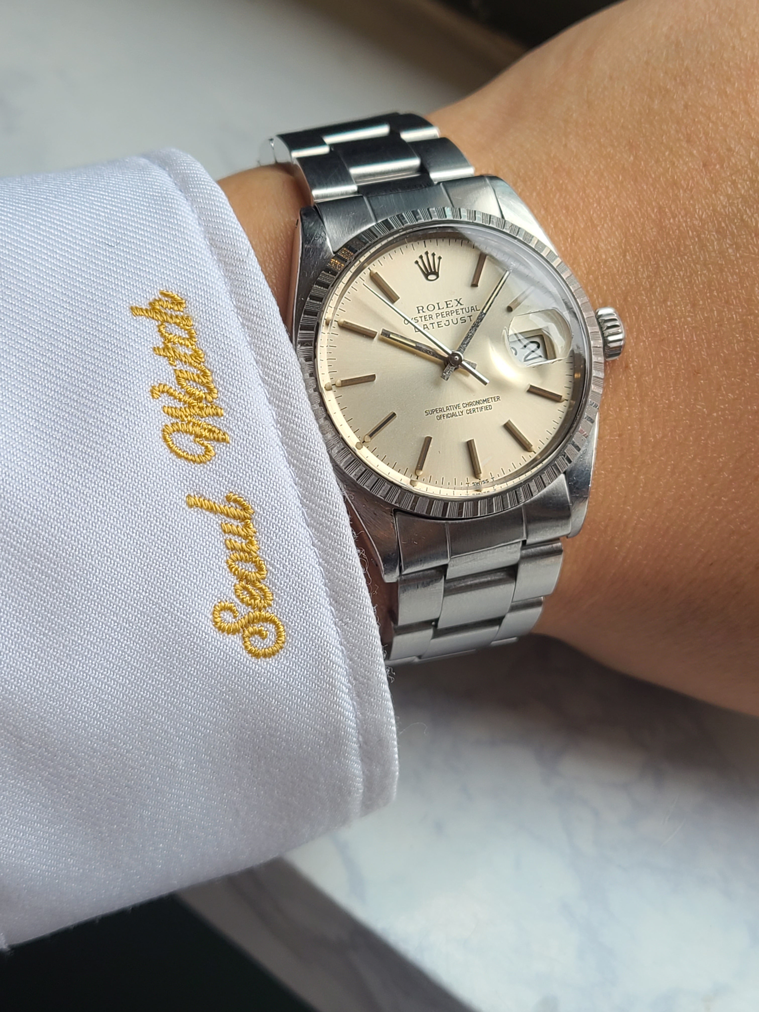 Rolex Datejust Silver Vintage 롤렉스 데이저스트 36 실버 다이얼 엔진턴 오이스터 브레이슬릿 빈티지