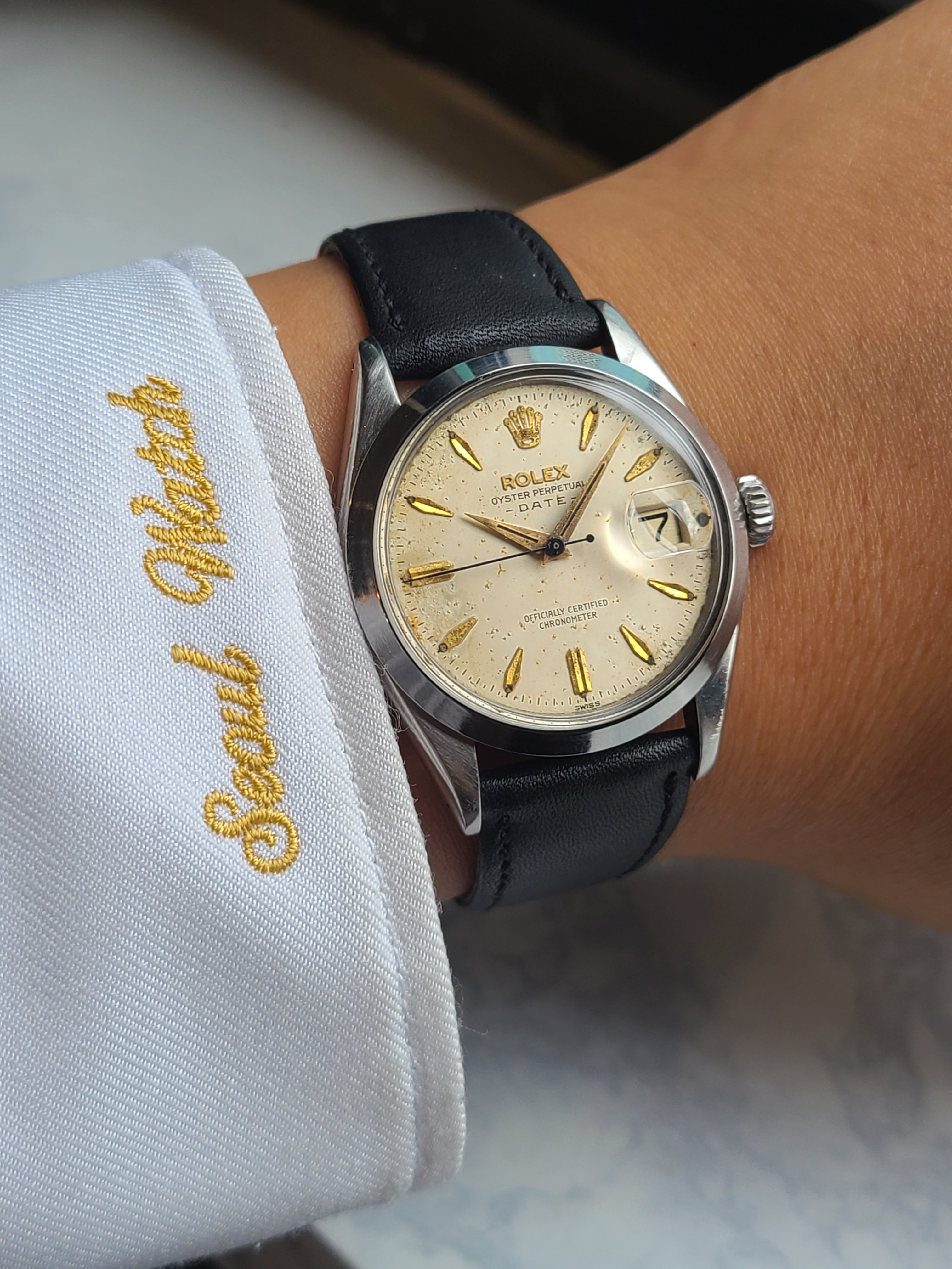 Rolex Oyster Perpetual Date Gold Hands Vintage 롤렉스 오이스터 퍼페추얼 데이트 골드핸즈 빈티지