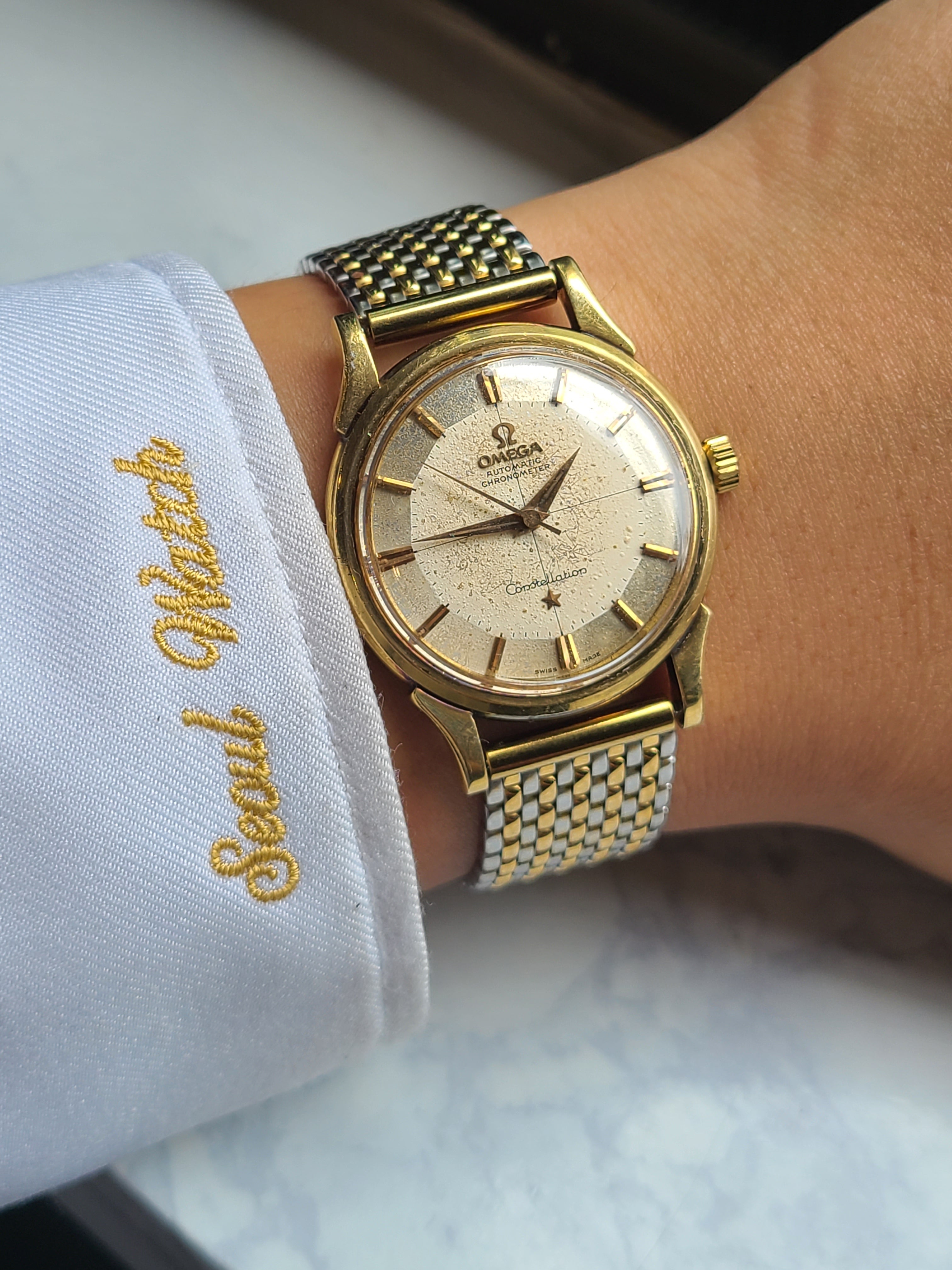 Omega Constellation PiePan 18K Vintage 오메가 컨스틸레이션 12각 파이판 18K 옐로우골드 금통 빈티지