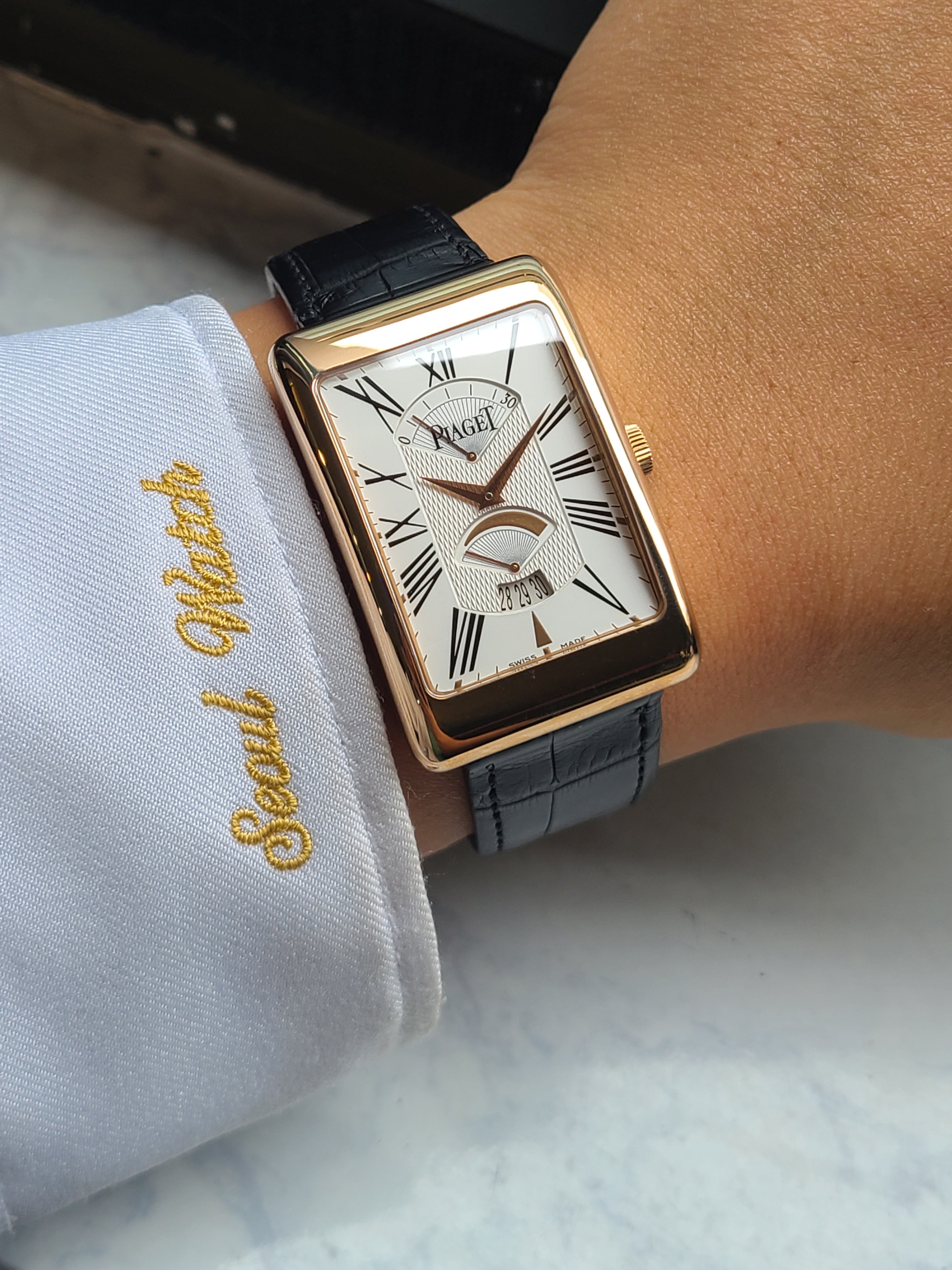 Piaget Black Tie Regulator Emperador 18K 피아제 블랙타이 레귤레이터 엠페라도 파워리저브 18K 로즈골드 금통