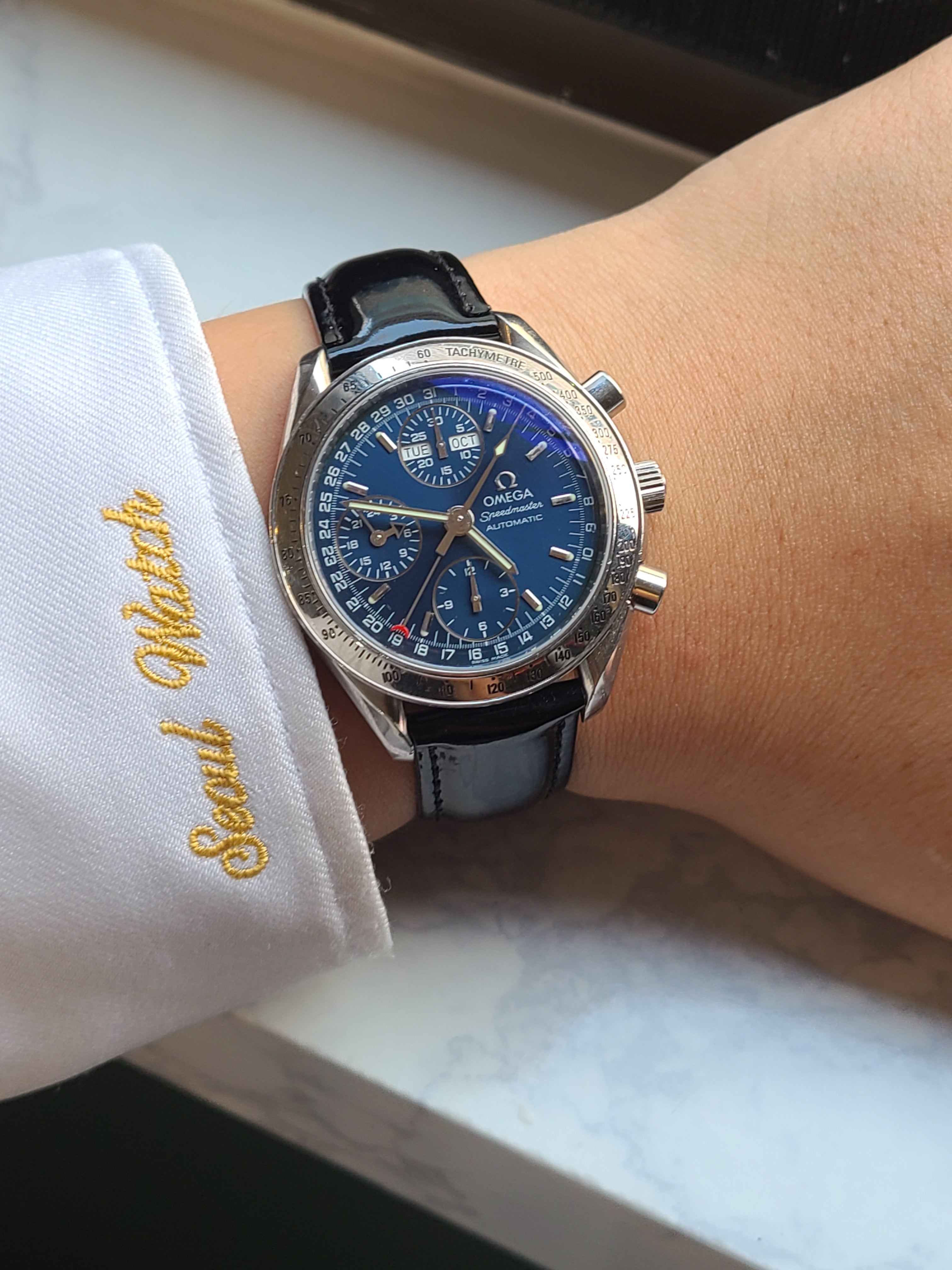 Omega Speedmaster Triple Calendar 오메가 스피드마스터 블루 트리플캘린더 컴플리트 캘린더 39