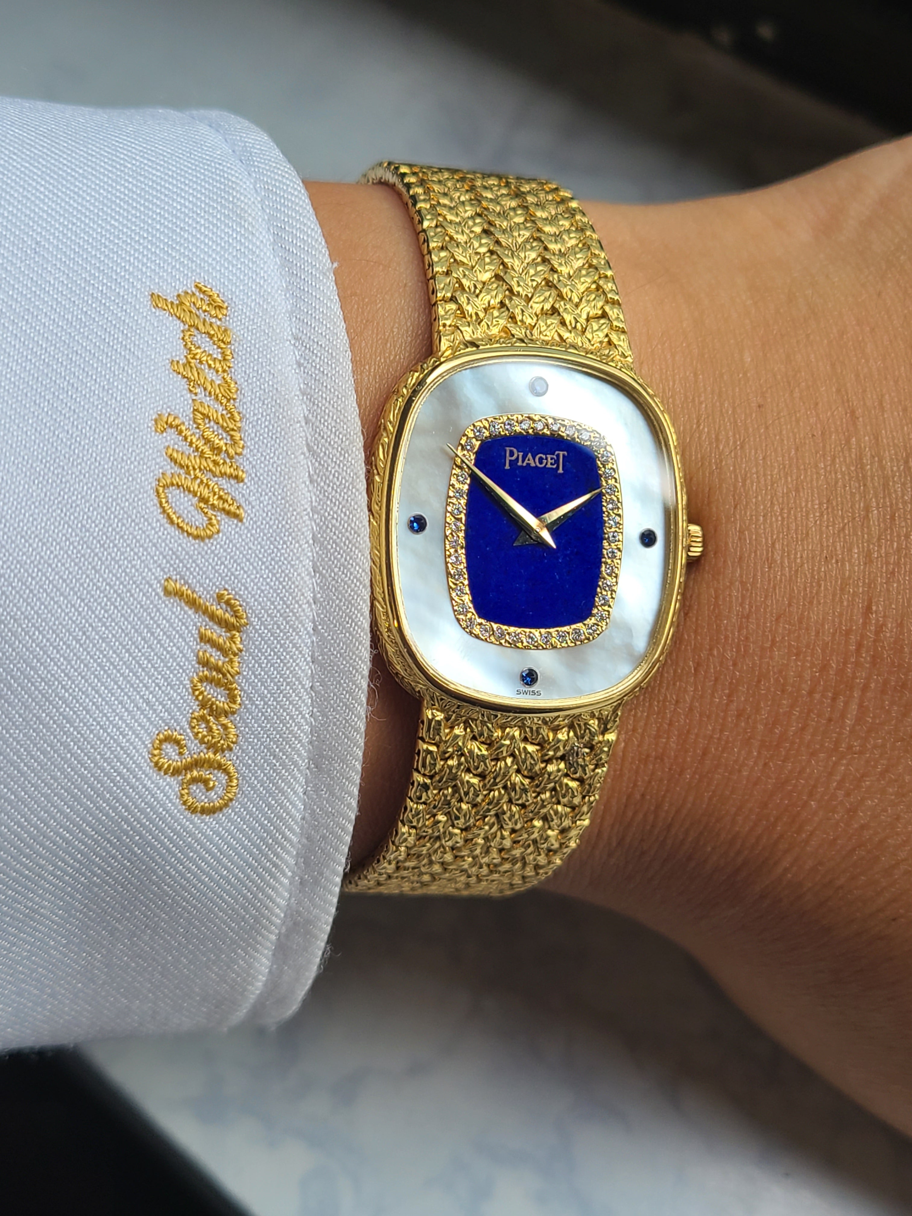 Piaget Ellipse Lapis M.O.P 18K 피아제 클래식 엘립스 라피스 자개 18K 옐로우골드 금통