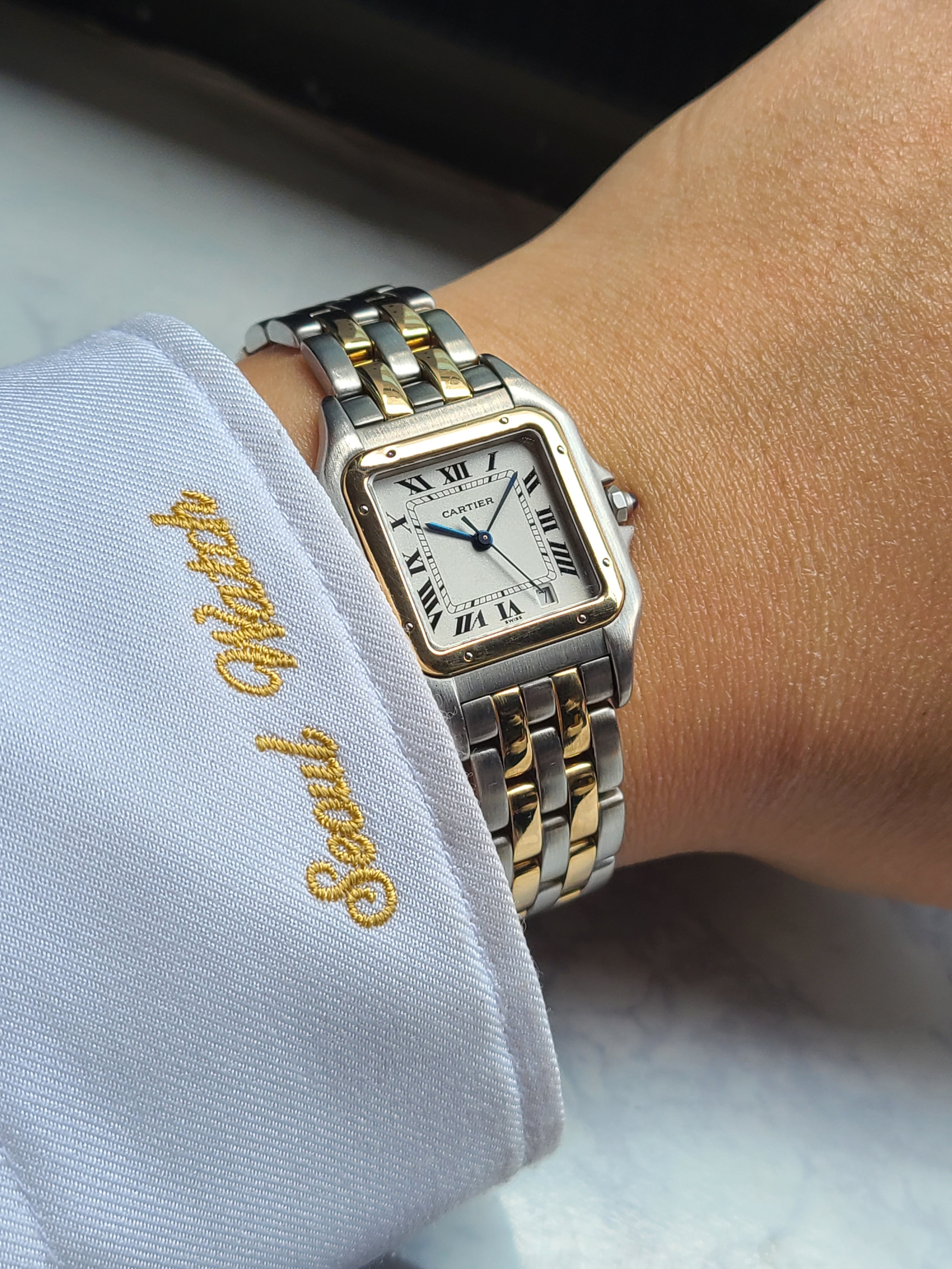 Cartier Panthère de Cartier Midsize TwoTone 까르띠에 팬더 드 까르띠에 두줄 18k 콤비 미디움 사이즈