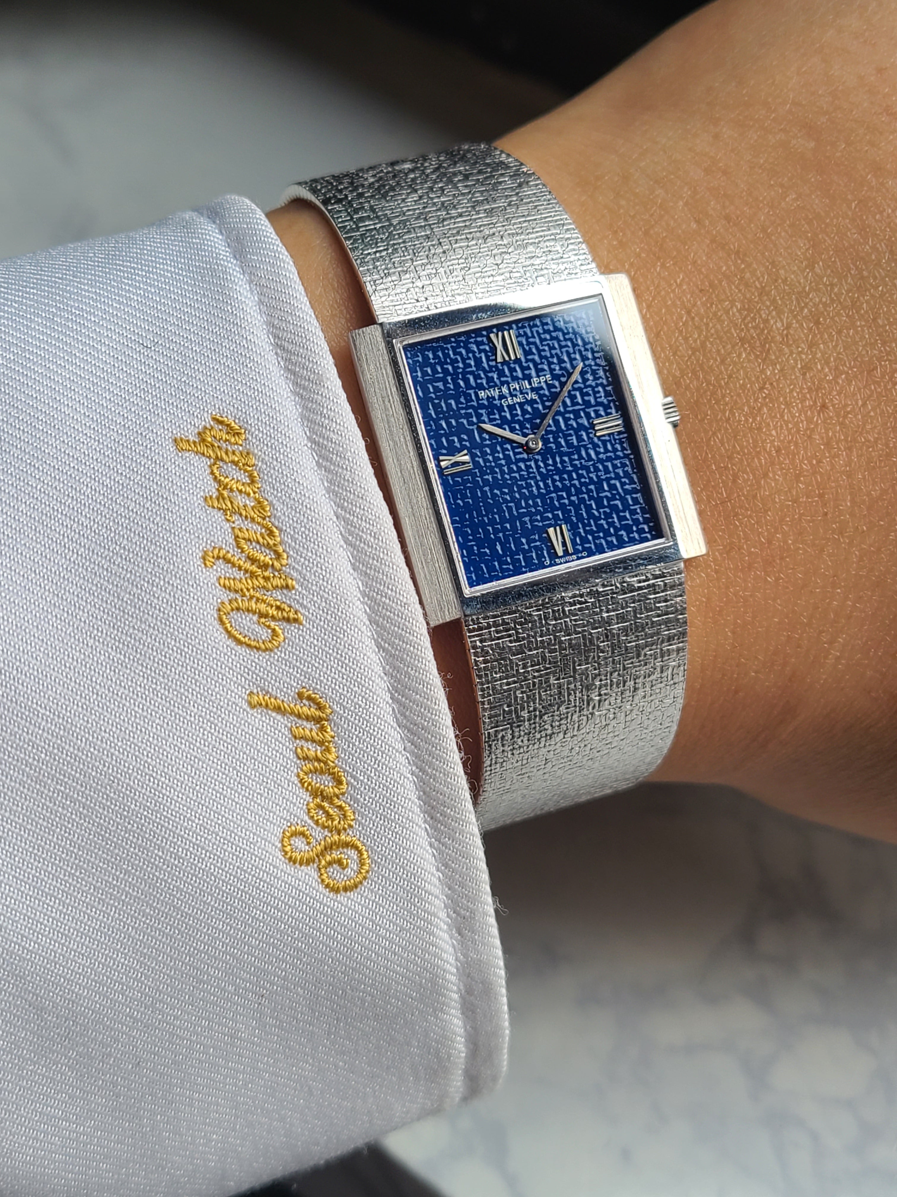 Patek Philippe Gondolo Blue Art Deco 18K WG 파텍필립 곤돌로 블루 아트데코 다이얼 18K 화이트골드 금통 빈티지