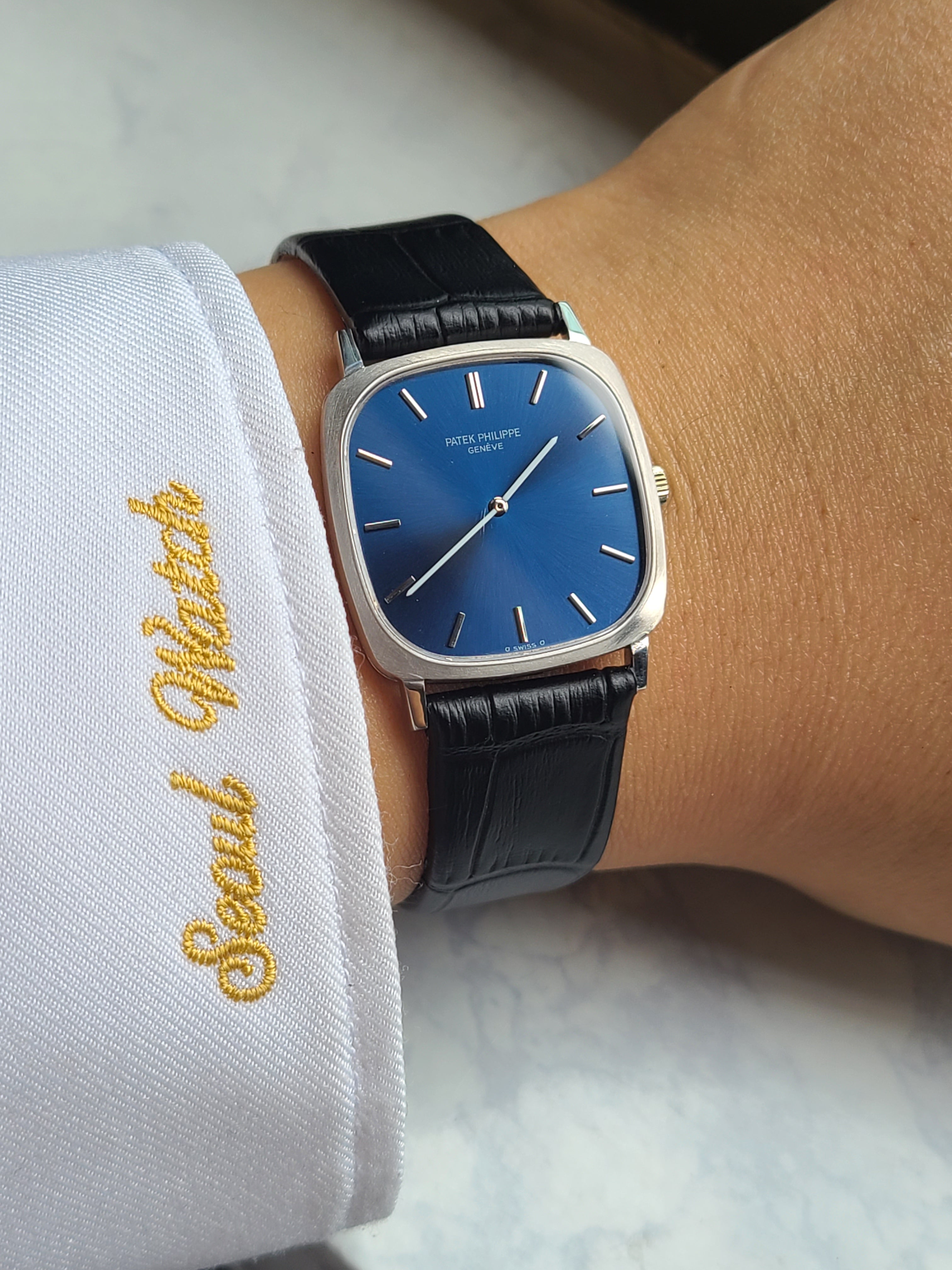 Patek Philippe Gondolo Diamond Blue 파텍필립 곤돌로 블루 청판 다이아몬드 18K 화이트골드