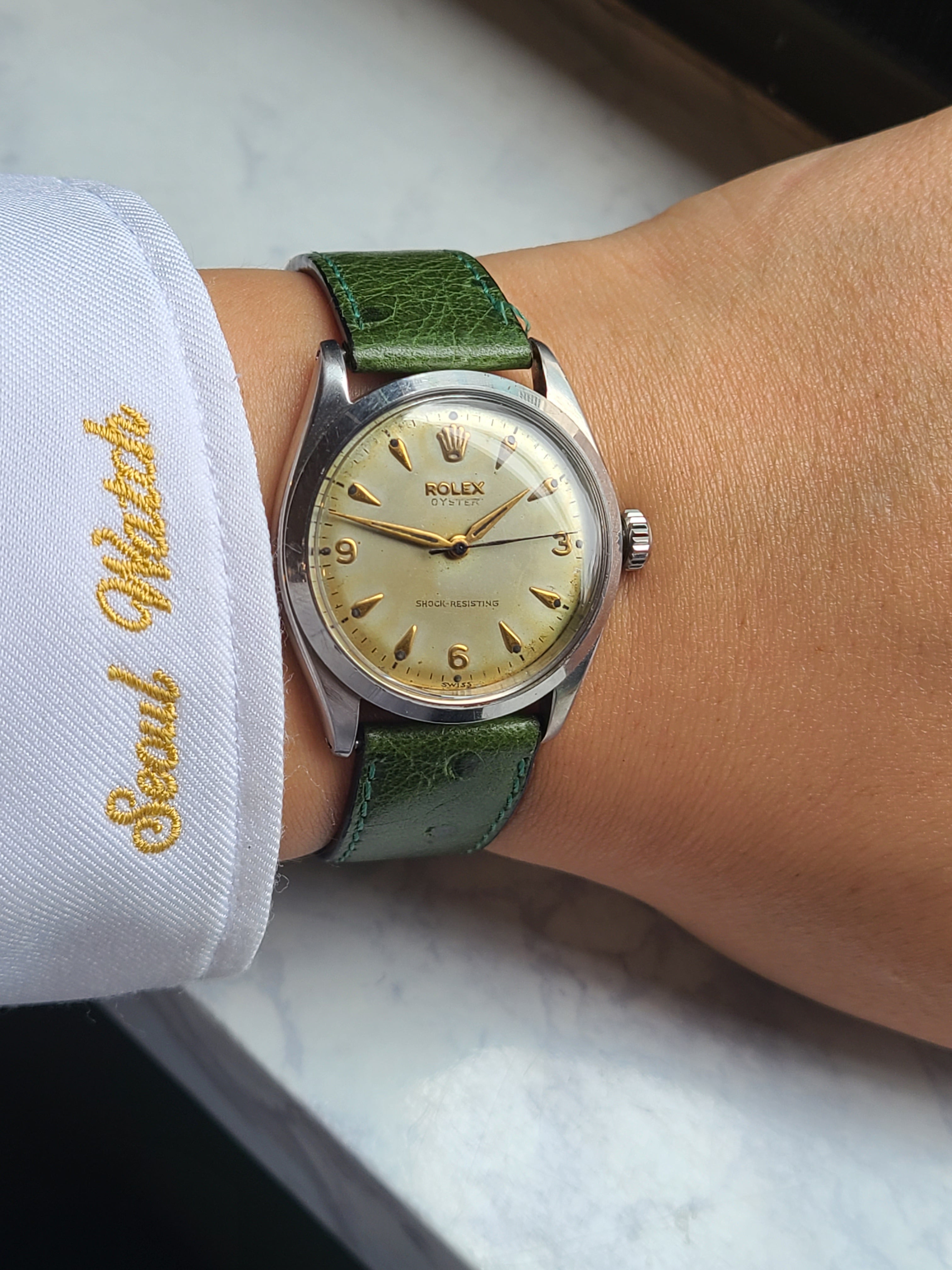 Rolex Oyster Green Patina Vintage 롤렉스 오이스터 골드핸즈 파티나 다이얼 빈티지
