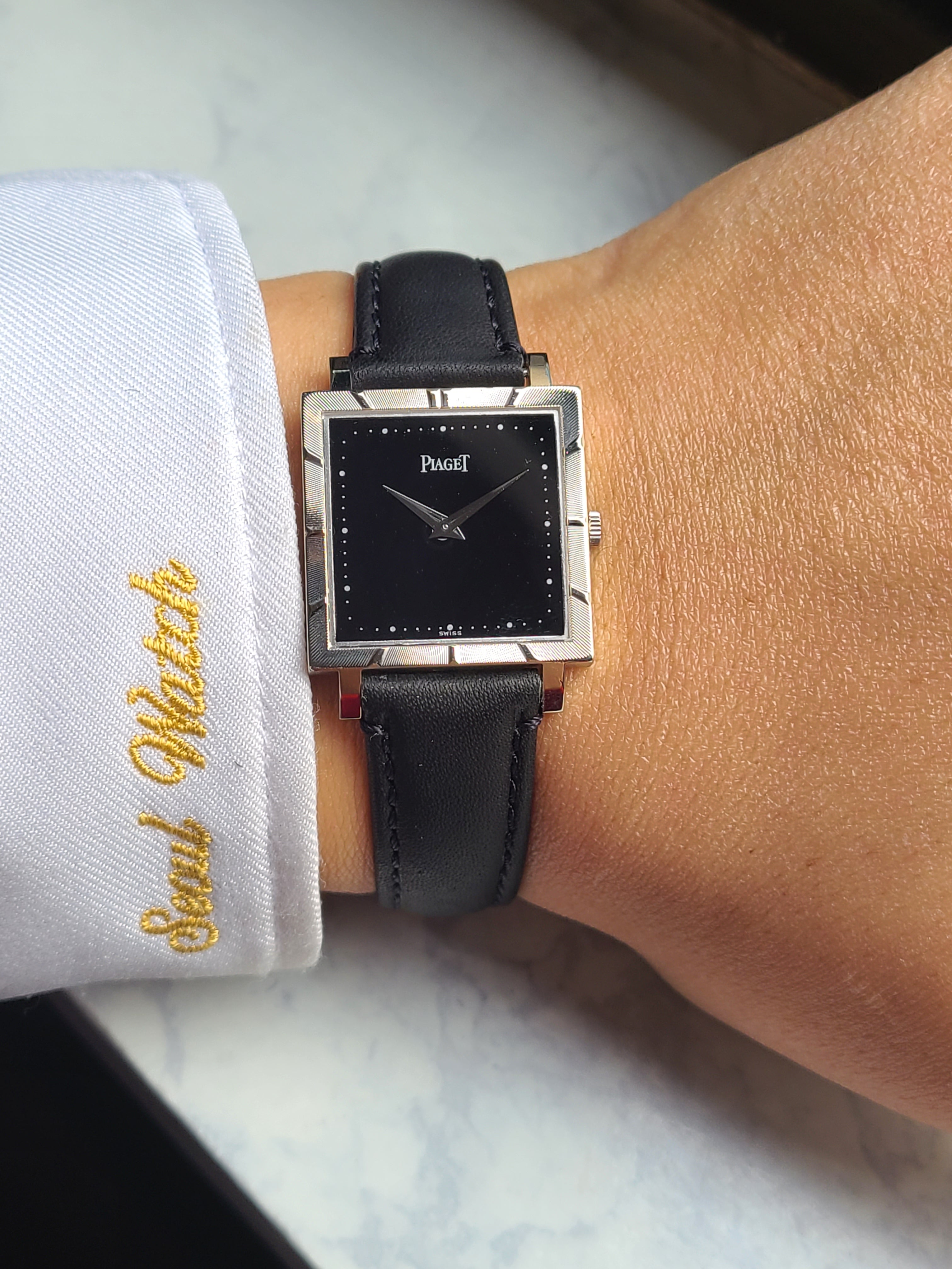 Piaget Square Black 18K WG 피아제 클래식 스퀘어 블랙 18K 화이트골드 금통 빈티지