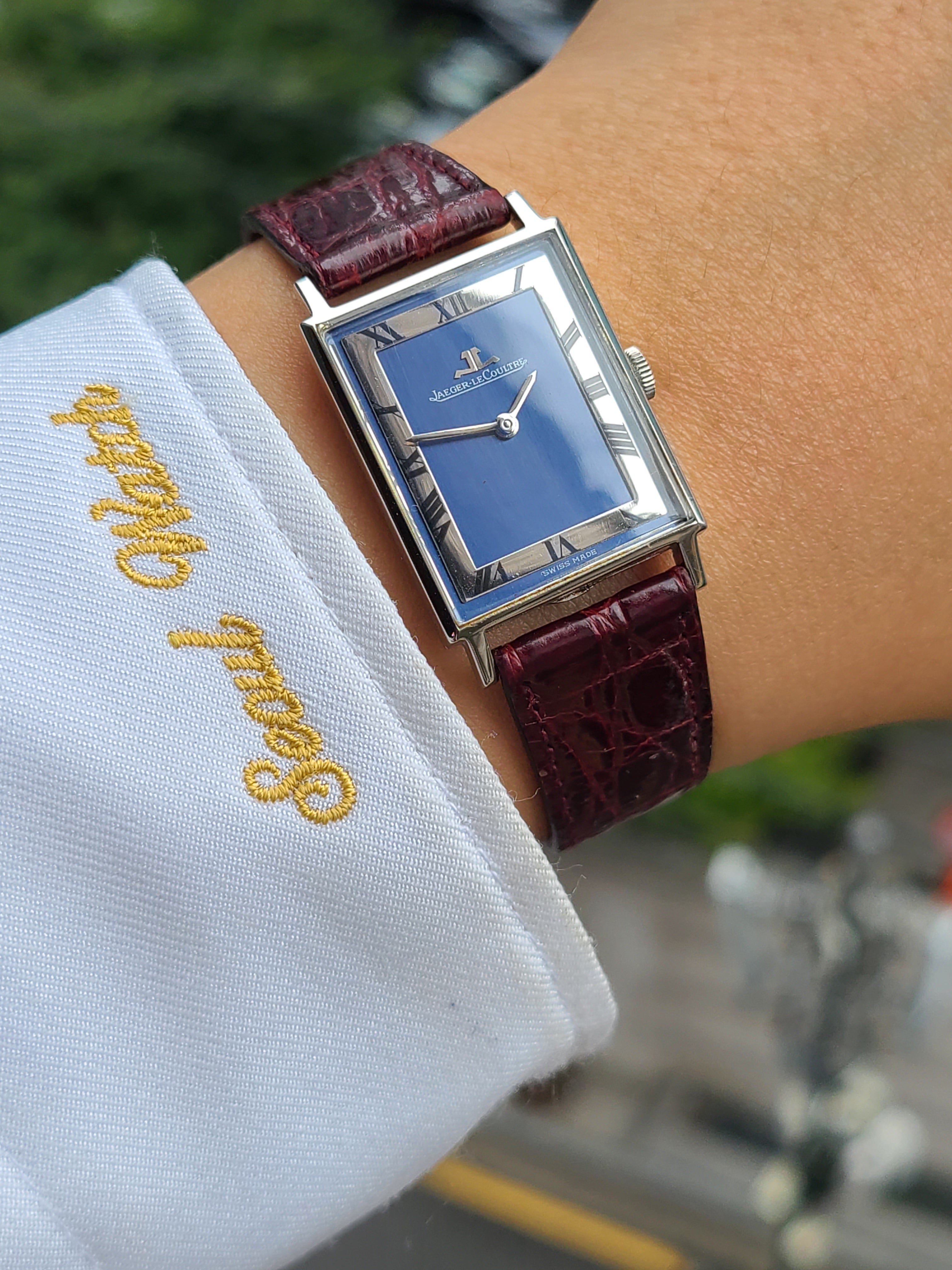 Jaeger Lecoultre Tank Square 예거르쿨트르 탱크 스퀘어 블루 다이얼 빈티지