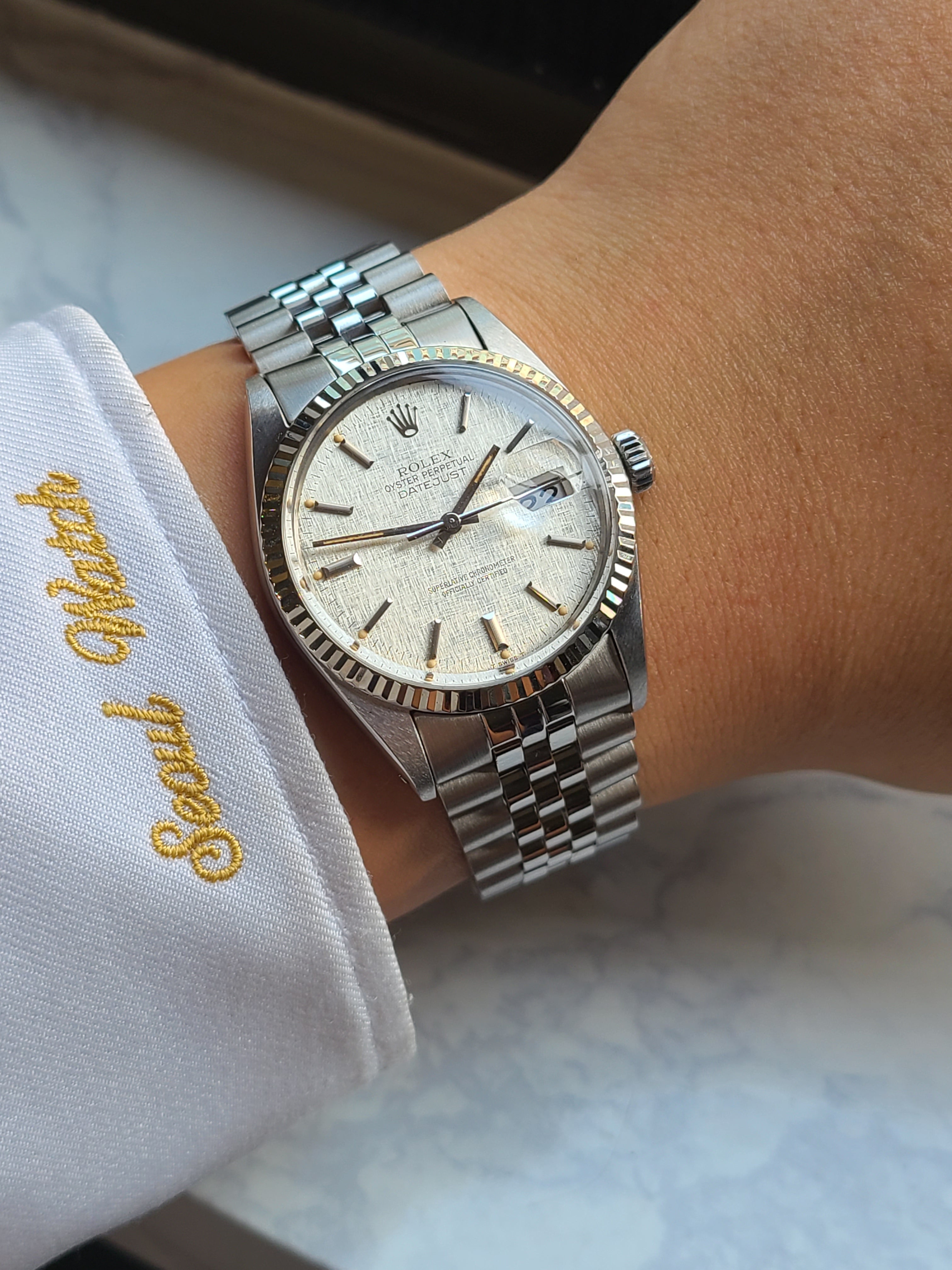 Rolex Datejust Linen Dial Vintage 롤렉스 데이저스트 36 린넨 보카시다이얼 올제치 소장용