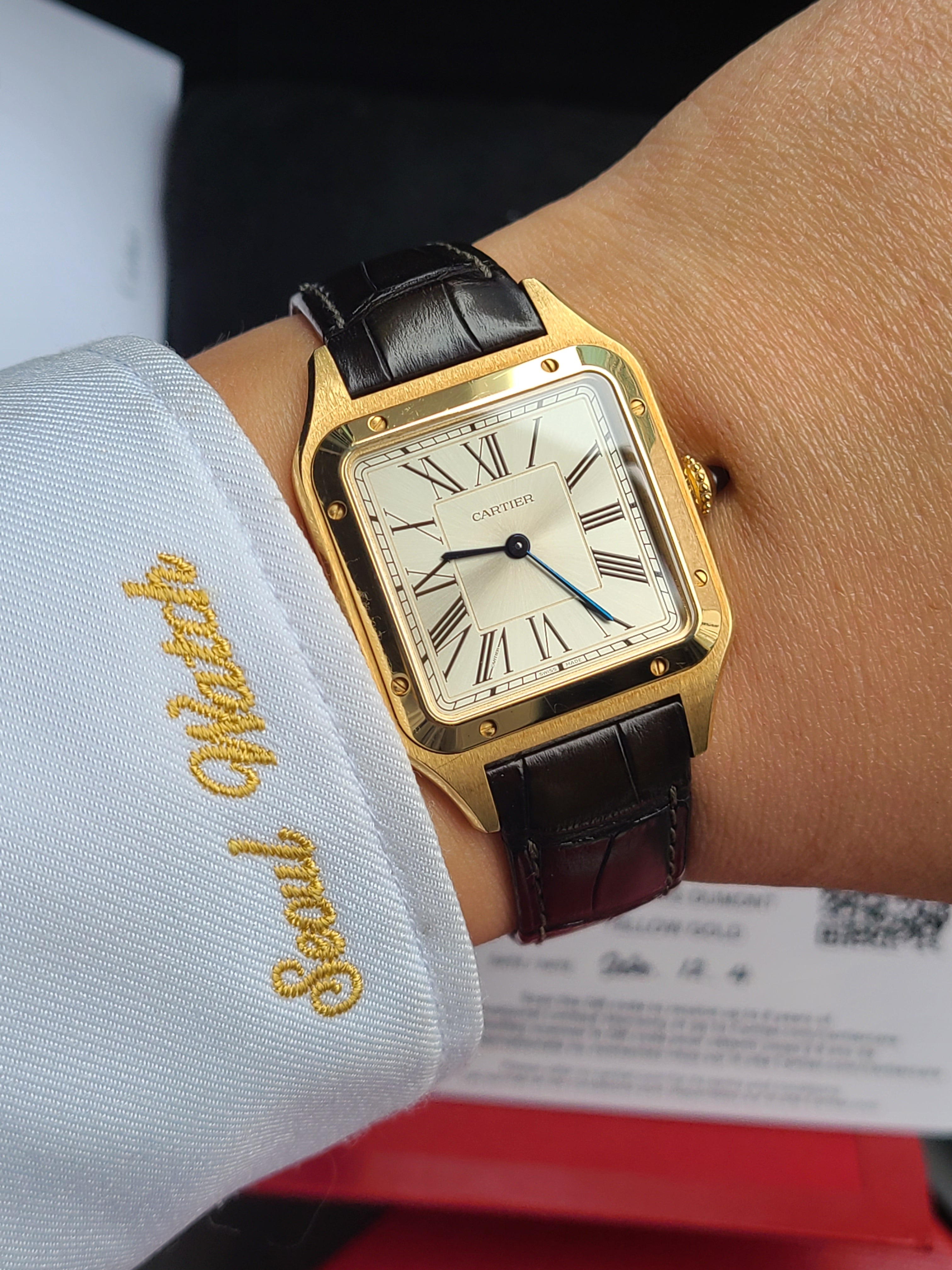 Cartier Dumont La Baladeuse Large Model Limited 까르띠에 뒤몽 300개 한정판 라지사이즈 18K 옐로우골드 금통 수동