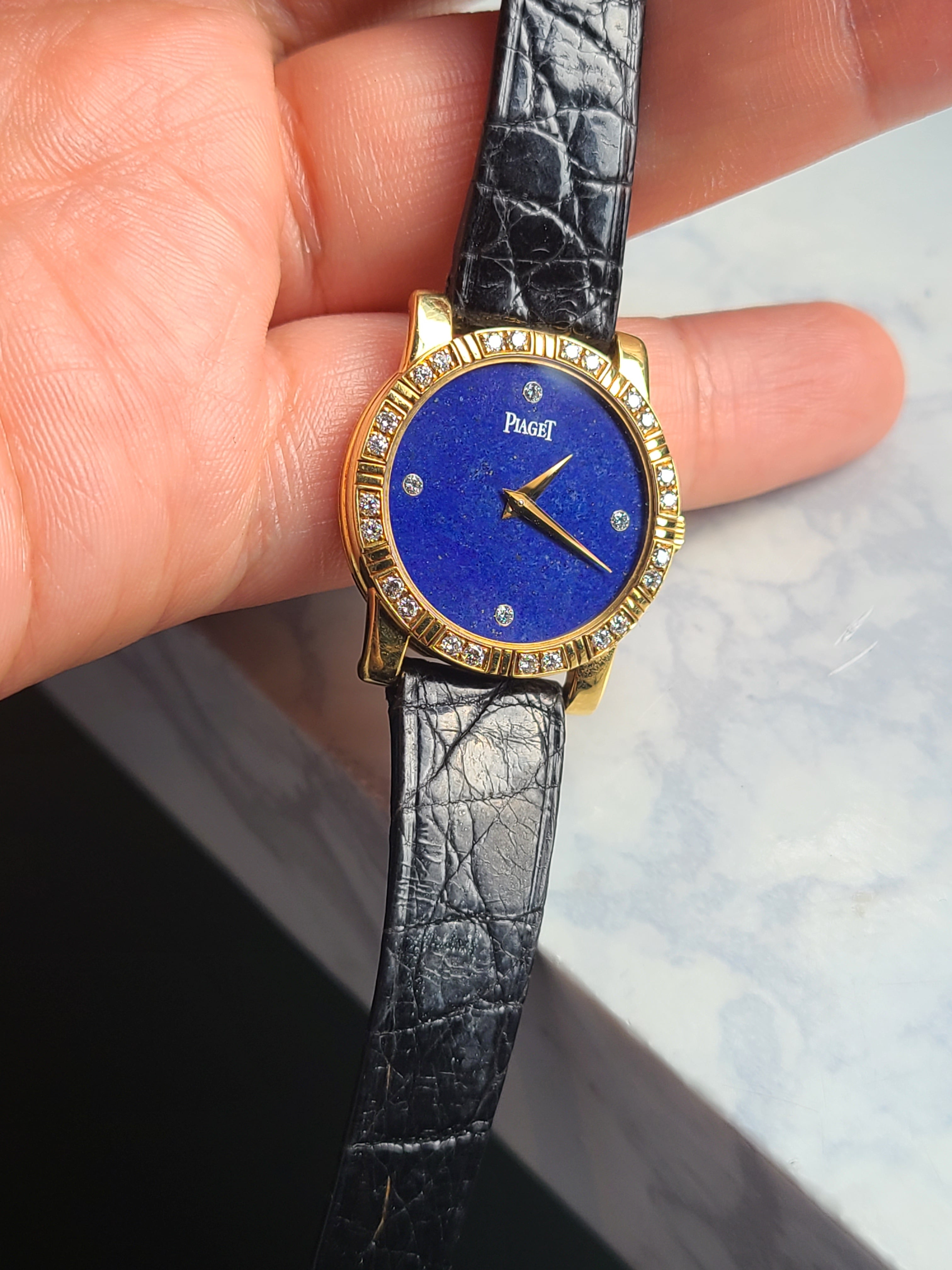 Piaget Ellipse Lapis Diamonds 18K 피아제 클래식 엘립스 라피스 18K 옐로우골드 여성용 금통