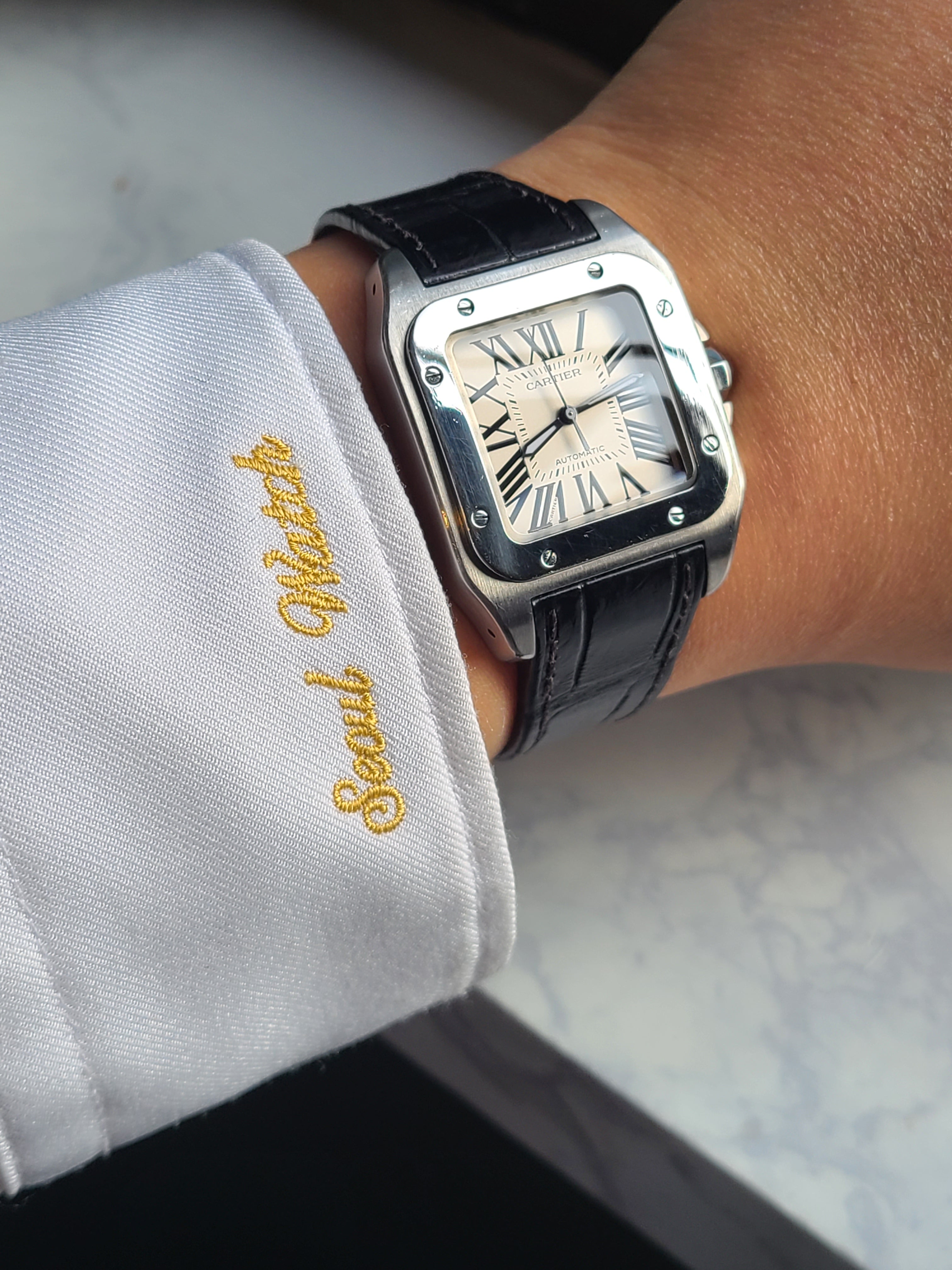 Cartier Santos 100 GM Medium 까르띠에 산토스100 미디움 GM 사이즈 한정판
