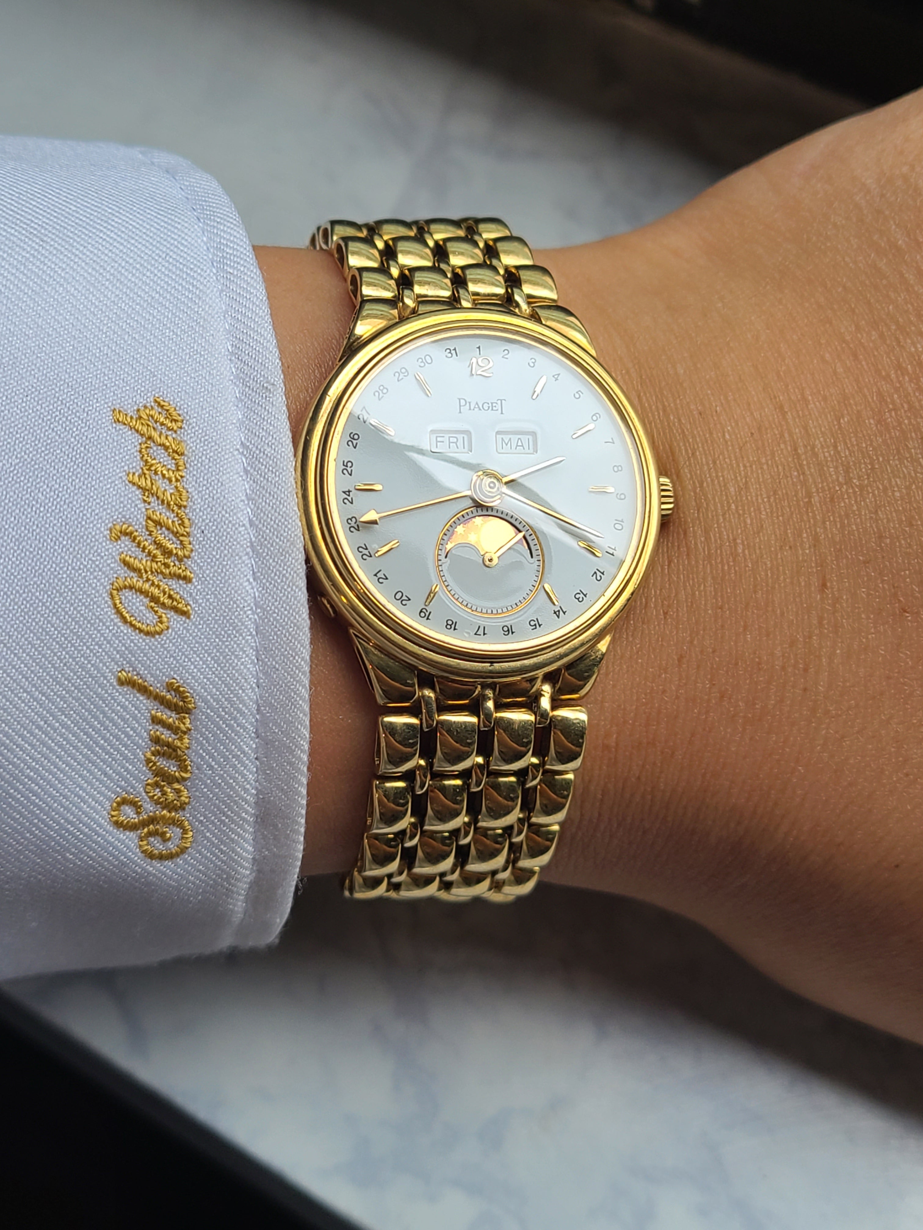 Piaget Triple Calendar Moonphase 18K 피아제 퍼페추얼 트리플 캘린더 문페이즈 18K 옐로우골드 수동 남성용