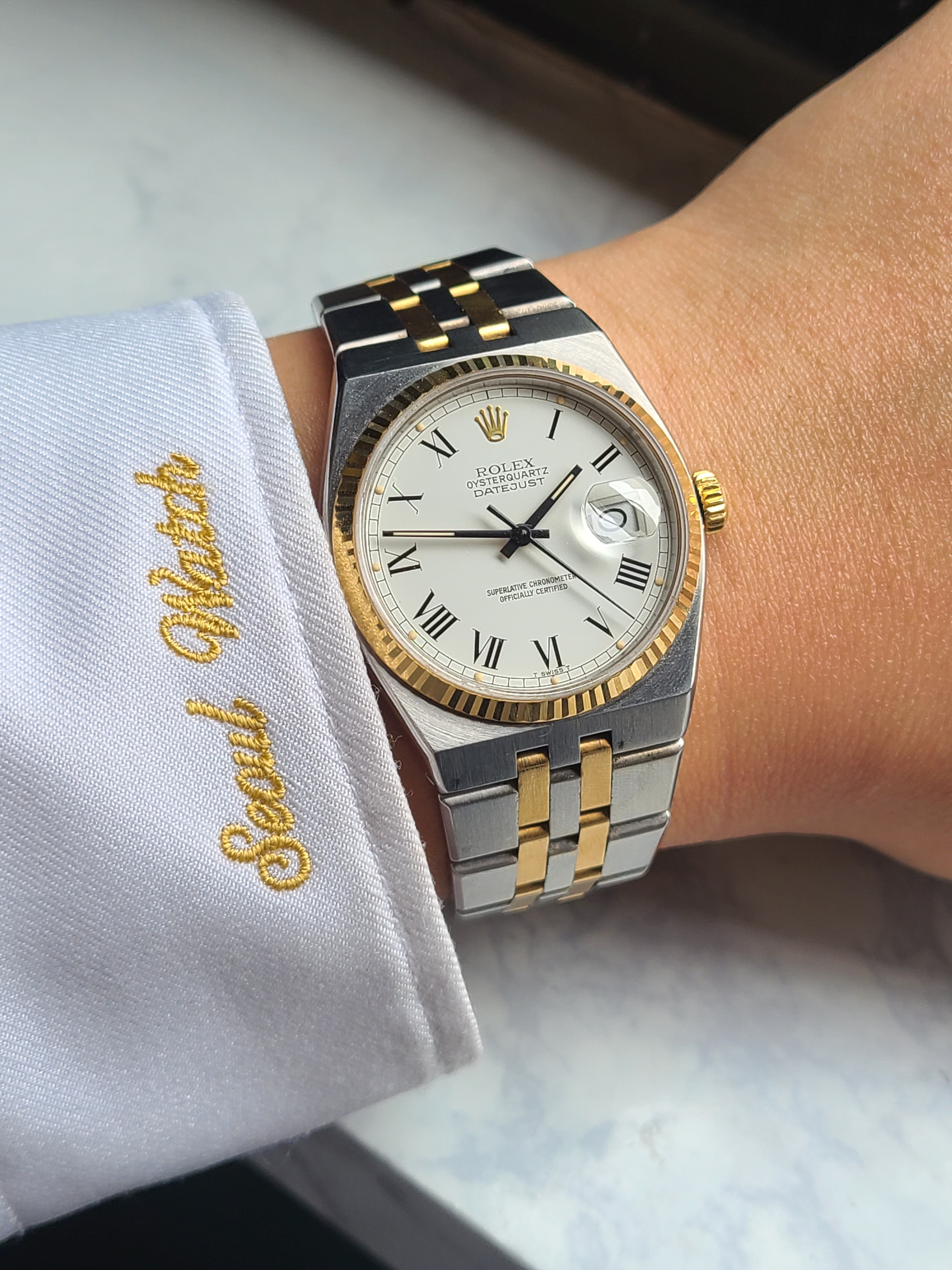 Rolex Datejust Oysterquartz Two-Tone Buckley 롤렉스 데이저스트 오이스터쿼츠 18K 콤비 버클리 다이얼 17013