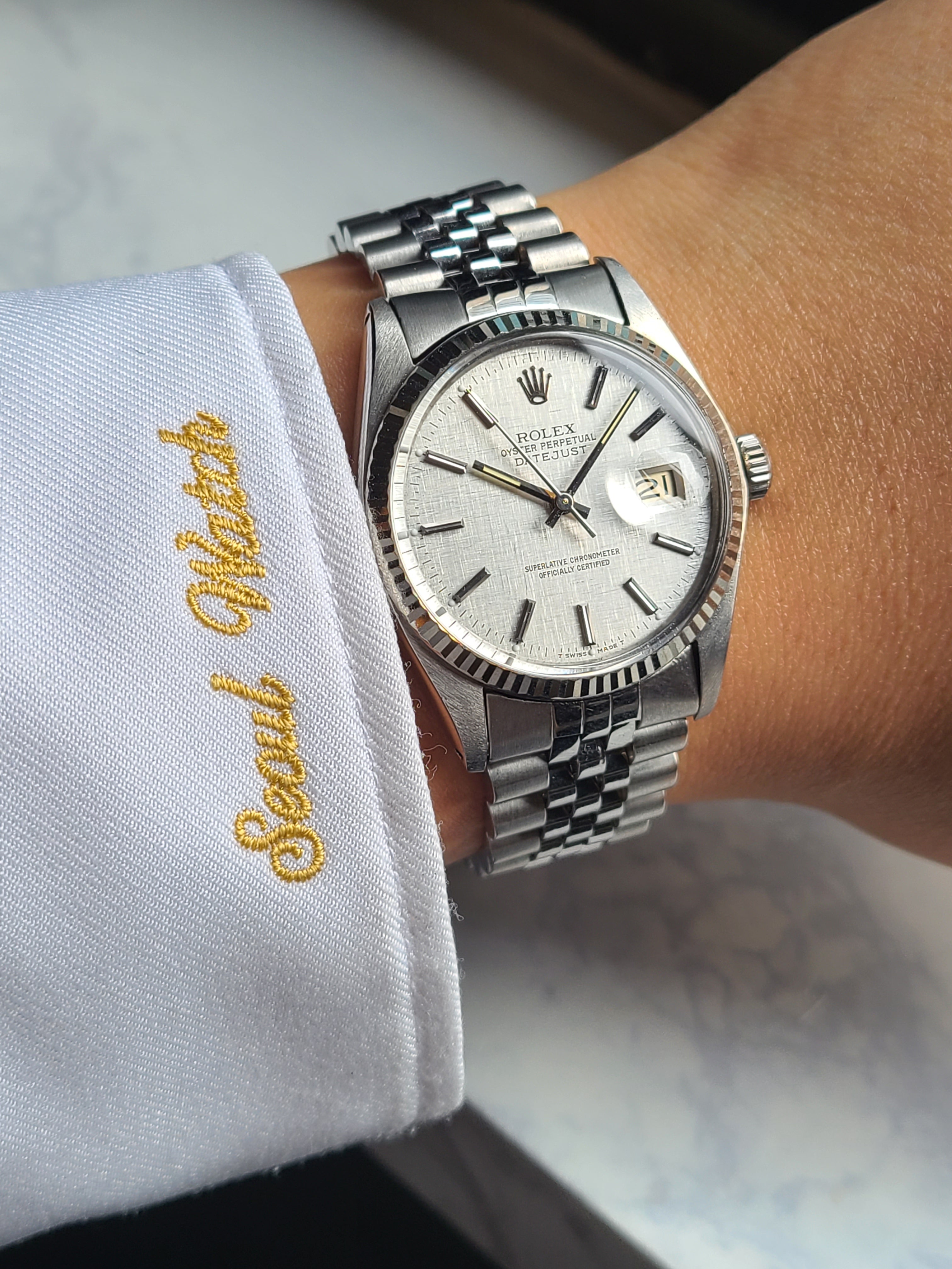 Rolex Datejust Linen Dial Vintage 롤렉스 데이저스트 36 린넨 보카시다이얼 올제치 소장용