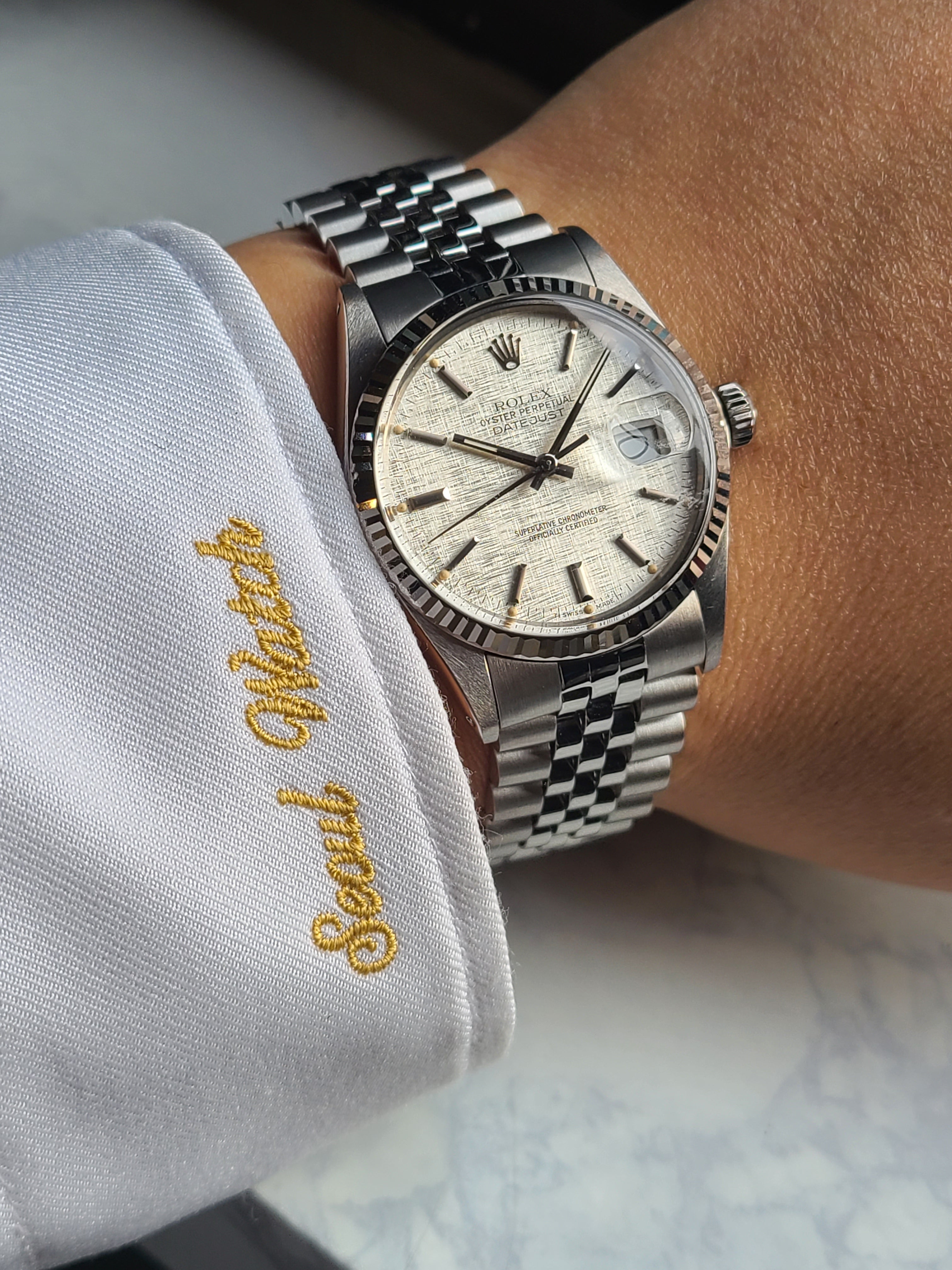 Rolex Datejust Linen Dial Vintage 롤렉스 데이저스트 36 린넨 보카시다이얼 올제치 소장용