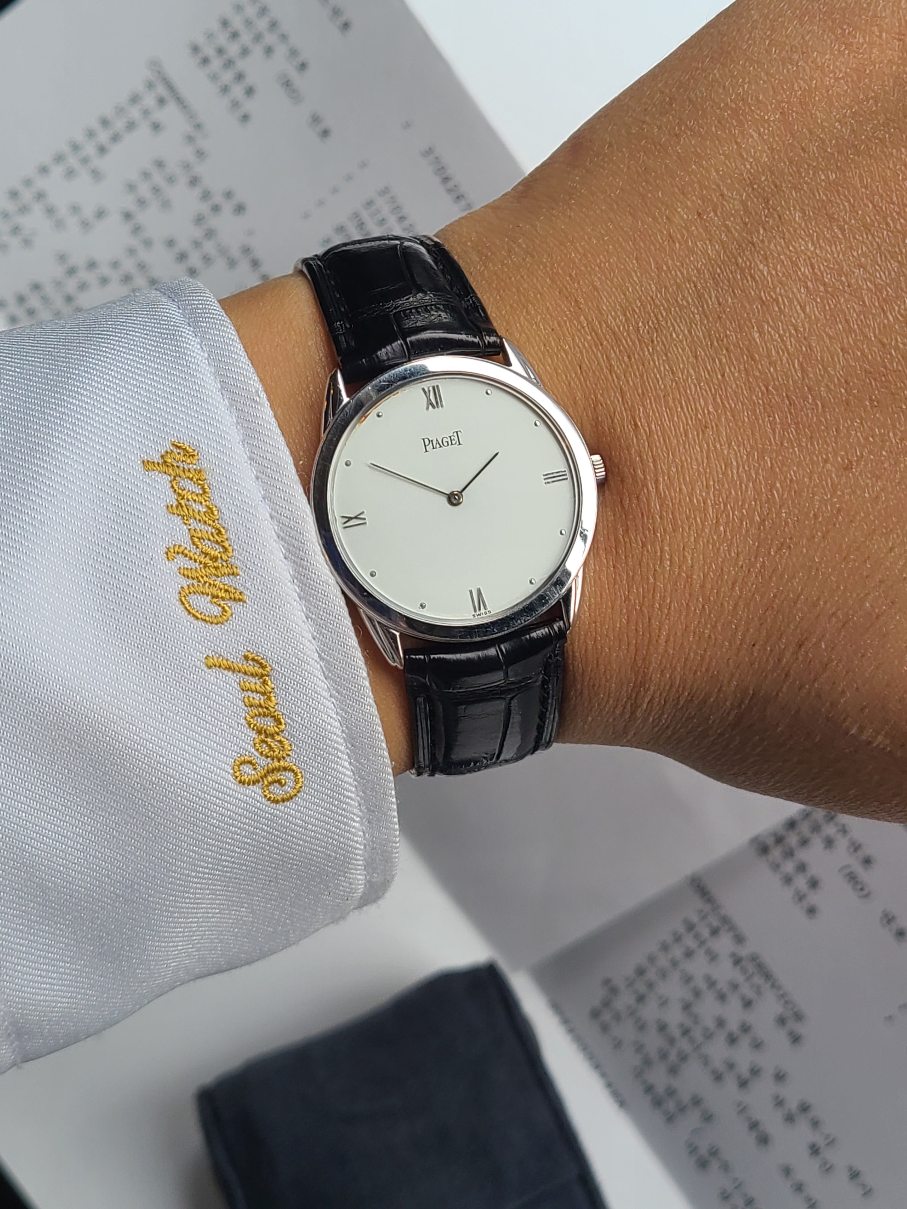 Piaget Altiplano White Gold 피아제 트래디션 알티플라노 18K 화이트골드 남성용