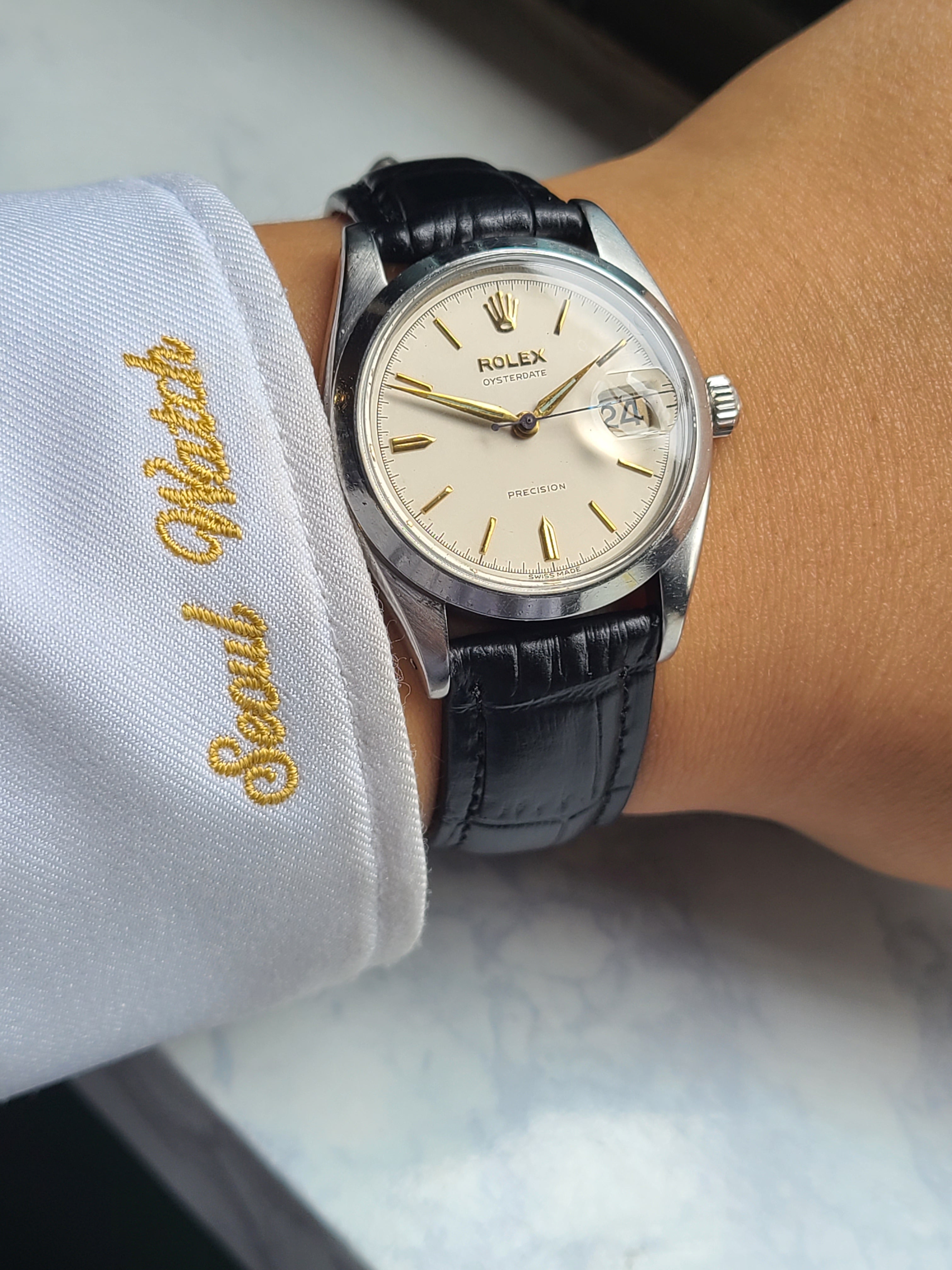 Rolex Oysterdate Gold Vintage 롤렉스 오이스터 데이트 골드핸즈 다이얼 빈티지
