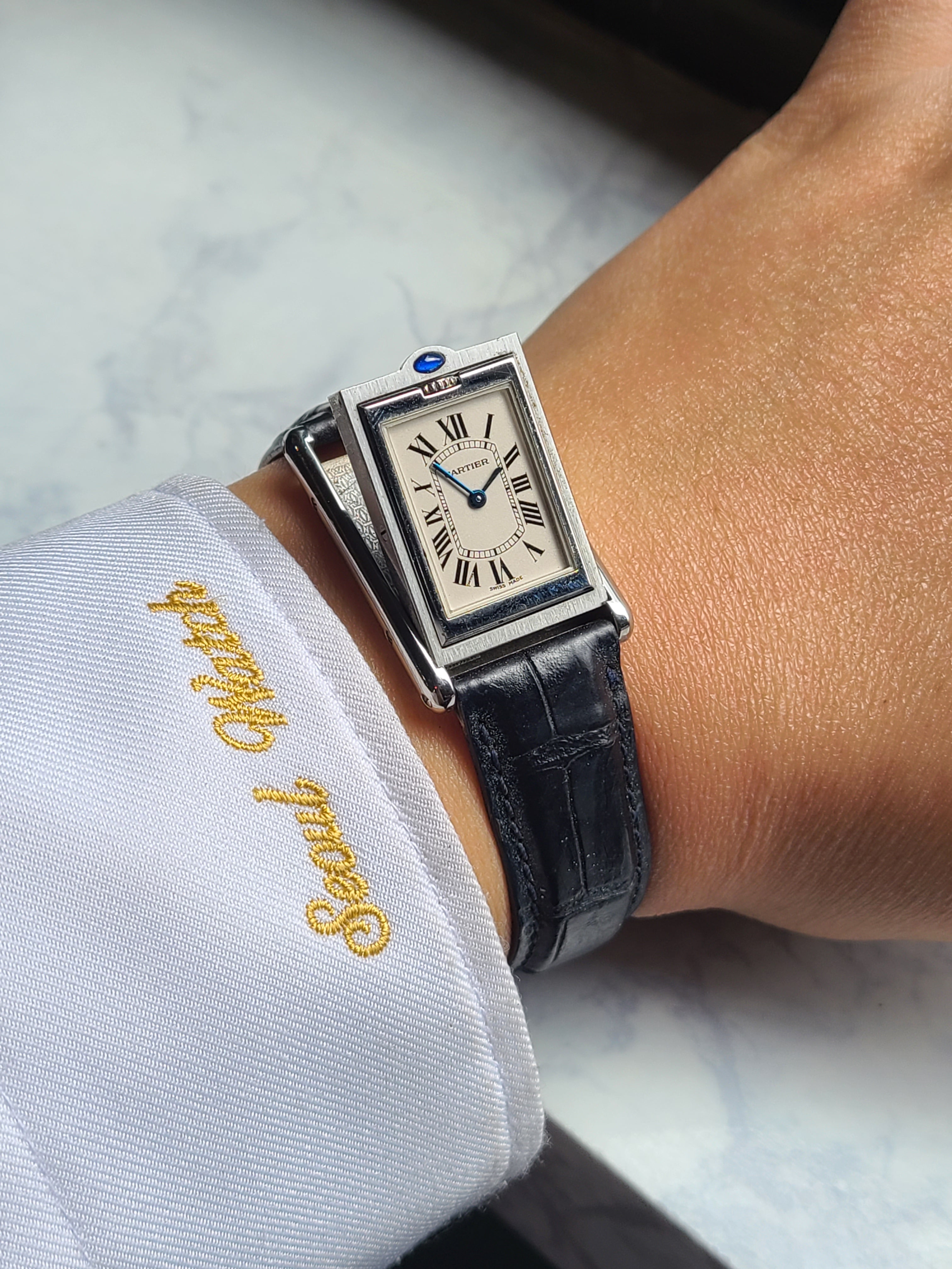 Cartier Tank Basculante Men's 까르띠에 바슈쿨란트 탱크 남성용