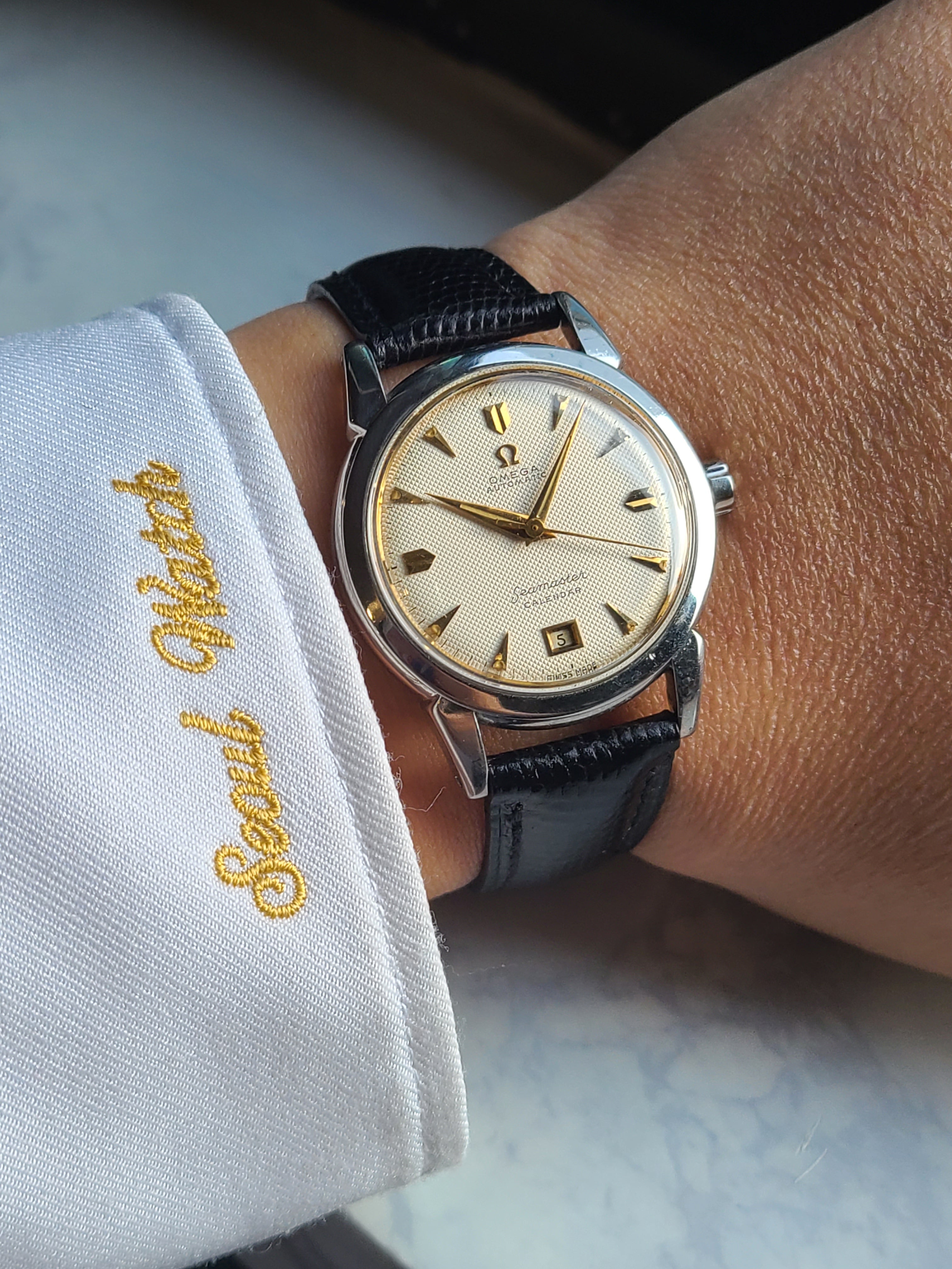 Omega Seamaster Calendar Honeycomb 오메가 씨마스터 캘린더 허니콤브 자동