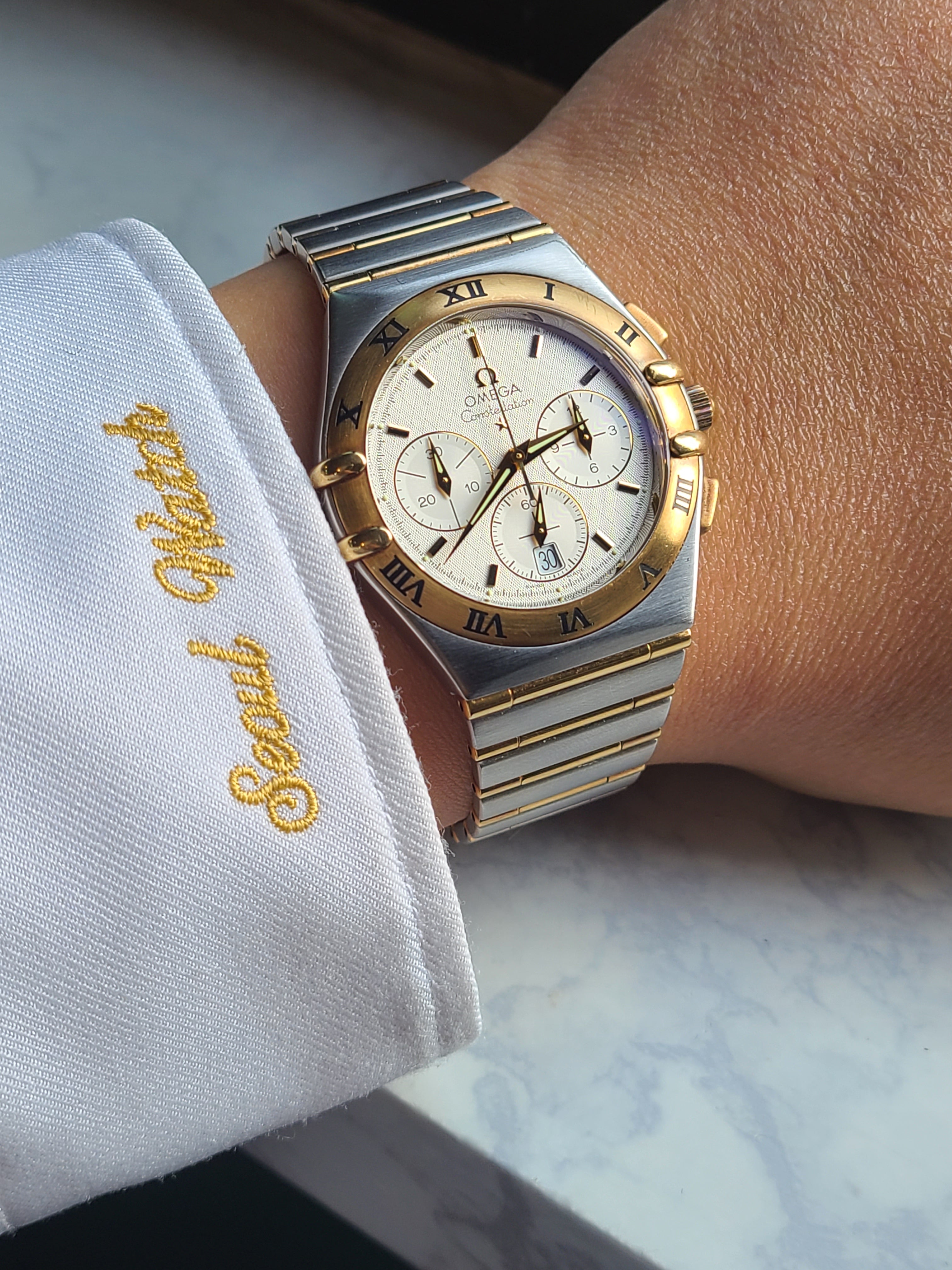 Omega Constellation Double Eagle 18K TT 오메가 컨스틸레이션 더블이글 18K 콤비