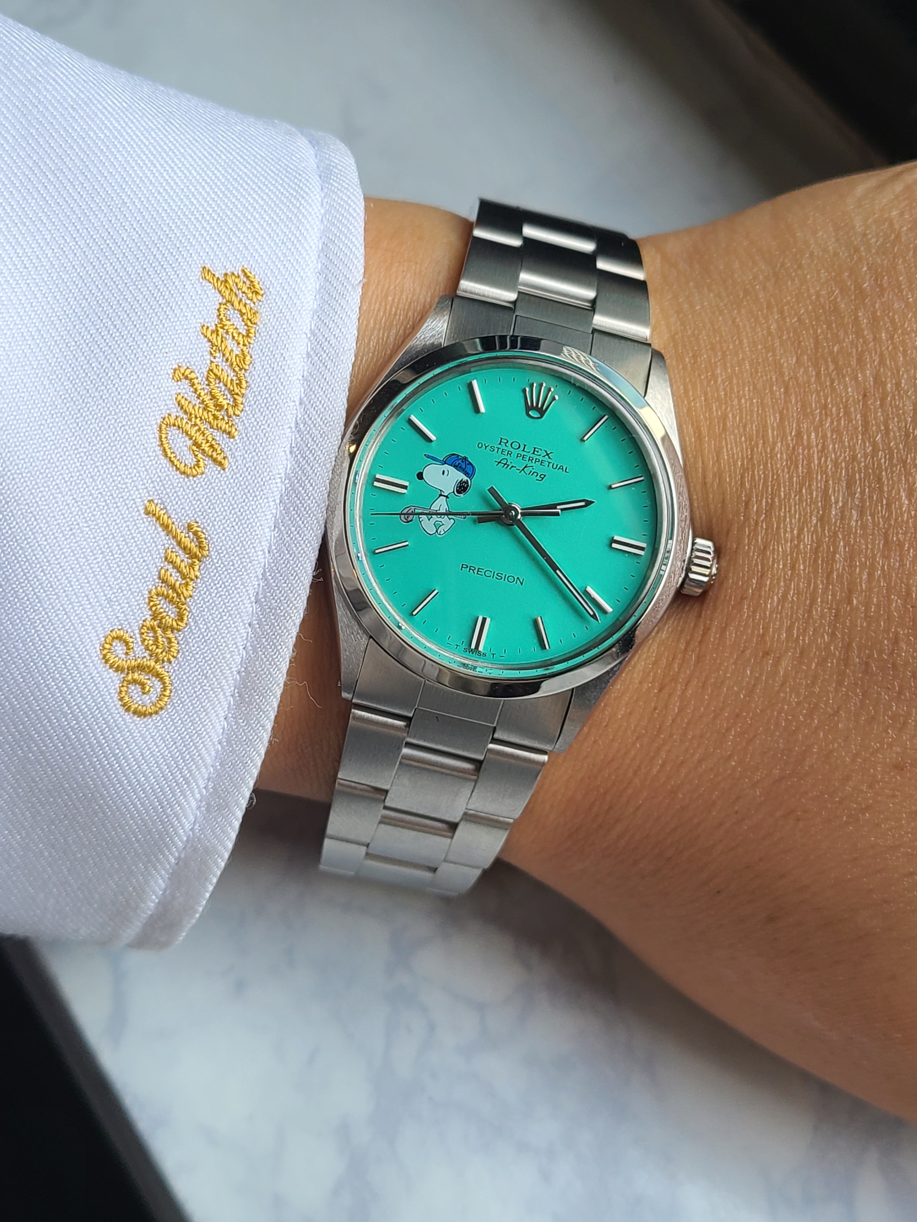 Rolex Oysterdate Mint Stella Dial Vintage 롤렉스 오이스터퍼페추얼 에어킹 스텔라 민트 스누피 빈티지