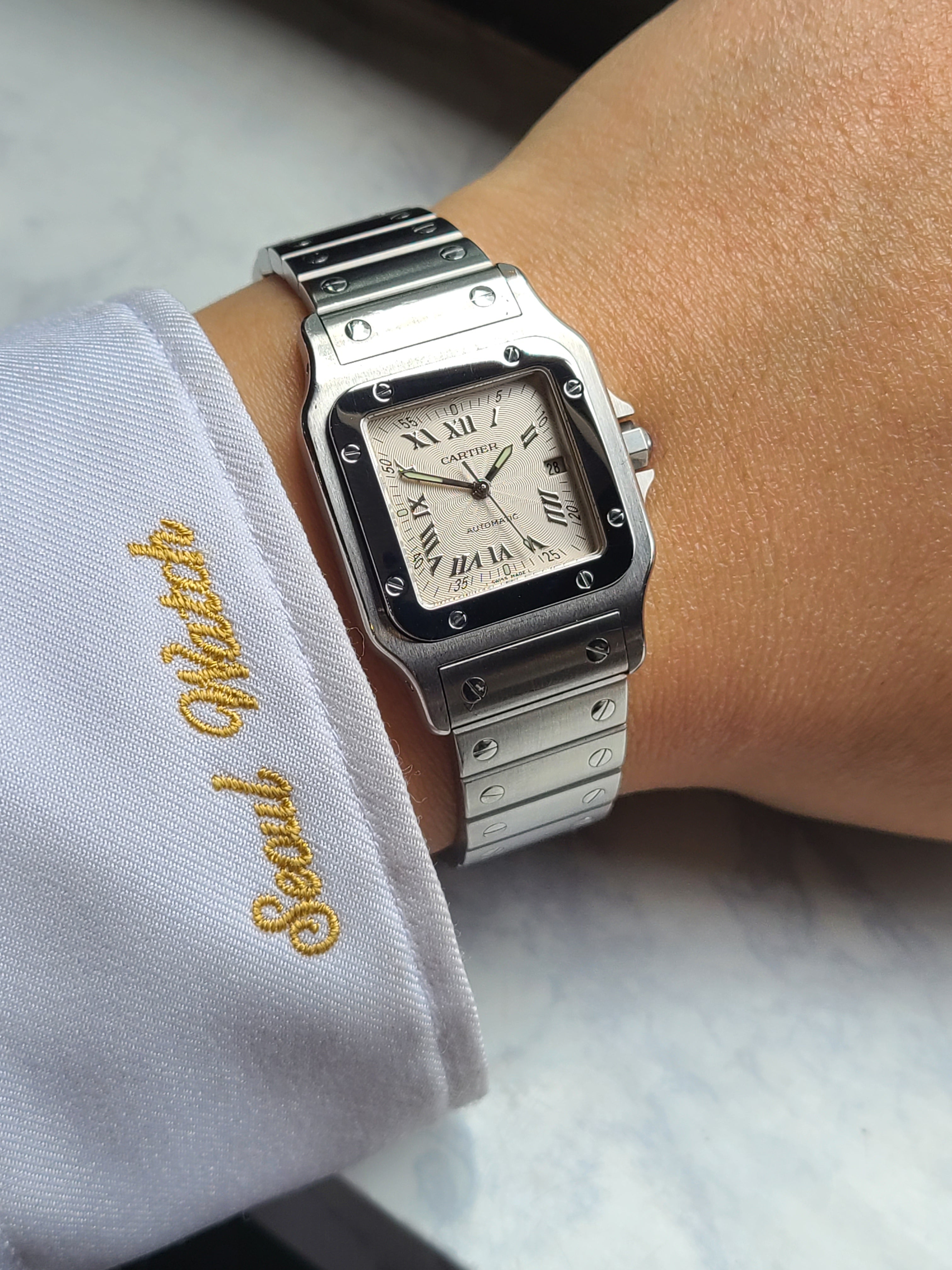 Cartier Santos Galbee Large LM Automatic 까르띠에 산토스 입체판 오토메틱 LM라지 한정판