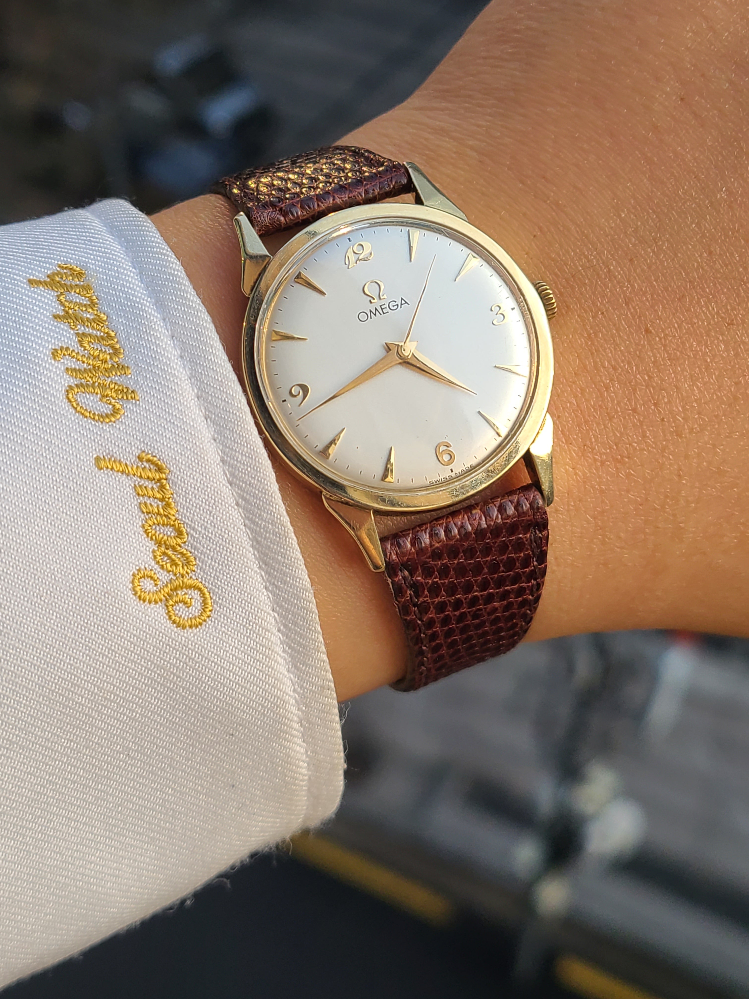Omega Classic Arabic 14K Vintage 오메가 클래식 아라빅 14K 금통 수동 빈티지