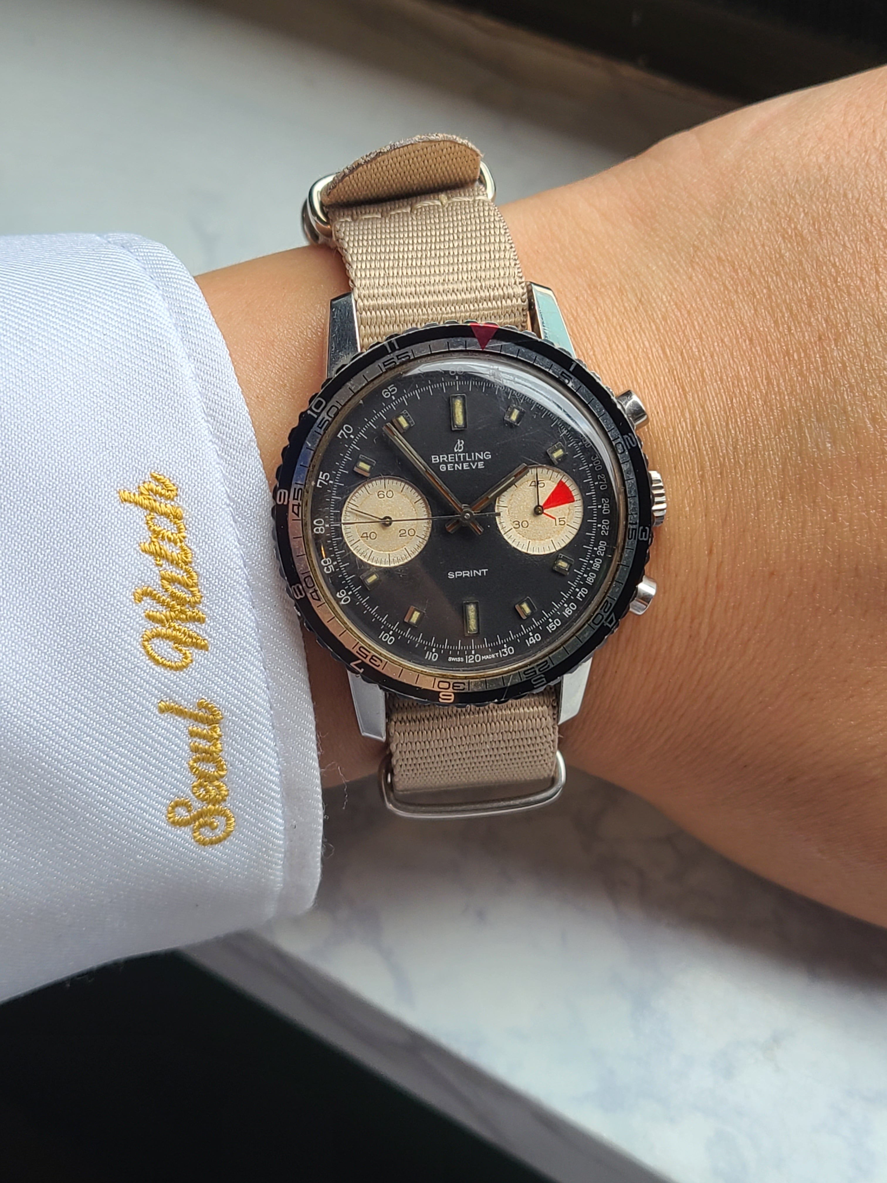 Breitling Sprint Chronograph 브라이틀링 스프린트 크로노그래프 매트블랙 팬더 40