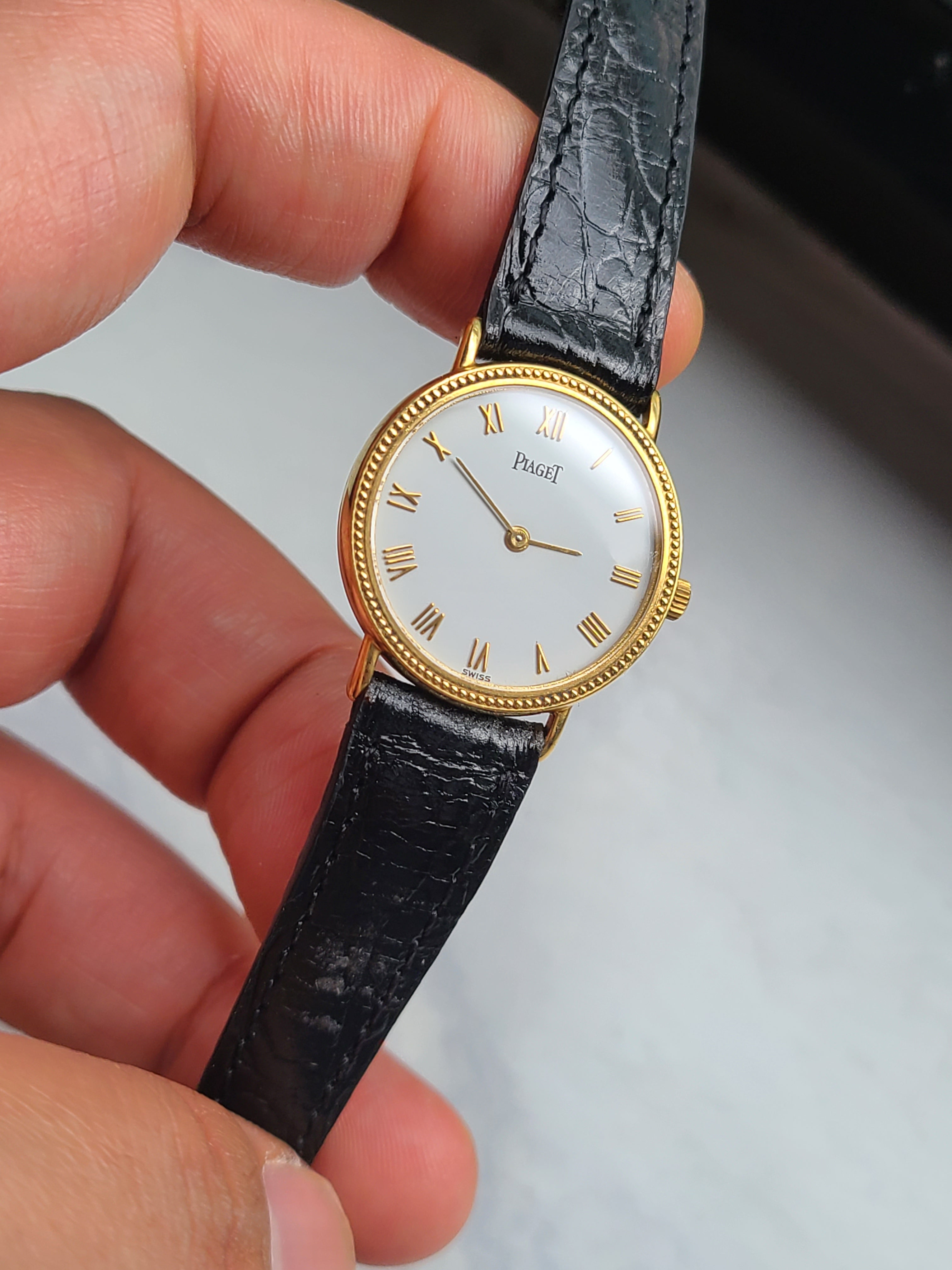 Piaget Altiplano Gold Roman Lady 피아제 알티플라노 화이트 골드로만 18K 옐로우 금통 여성용