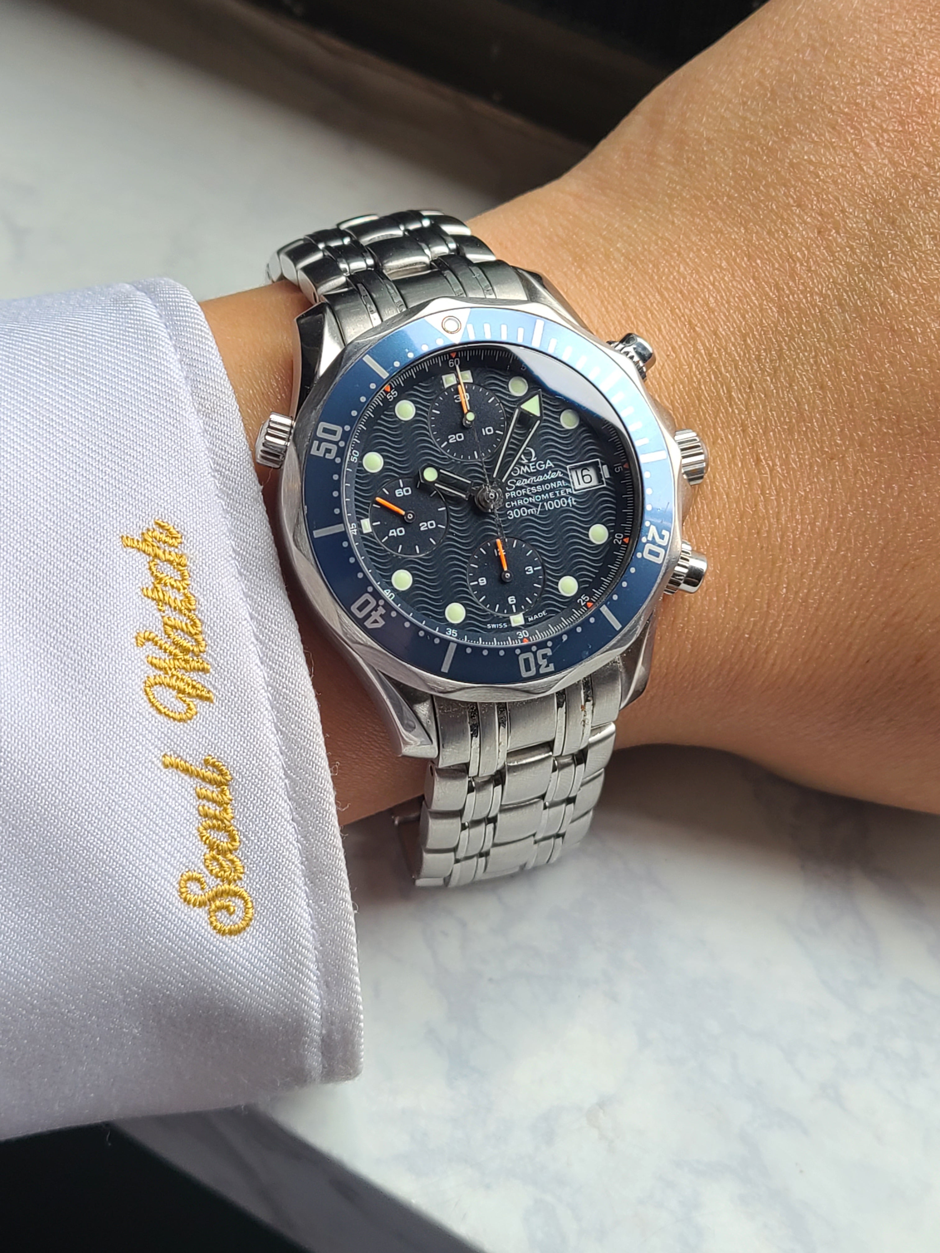 Omega Seamaster 300 Chronograph 오메가 씨마스터300 블루 크로노그래프 41