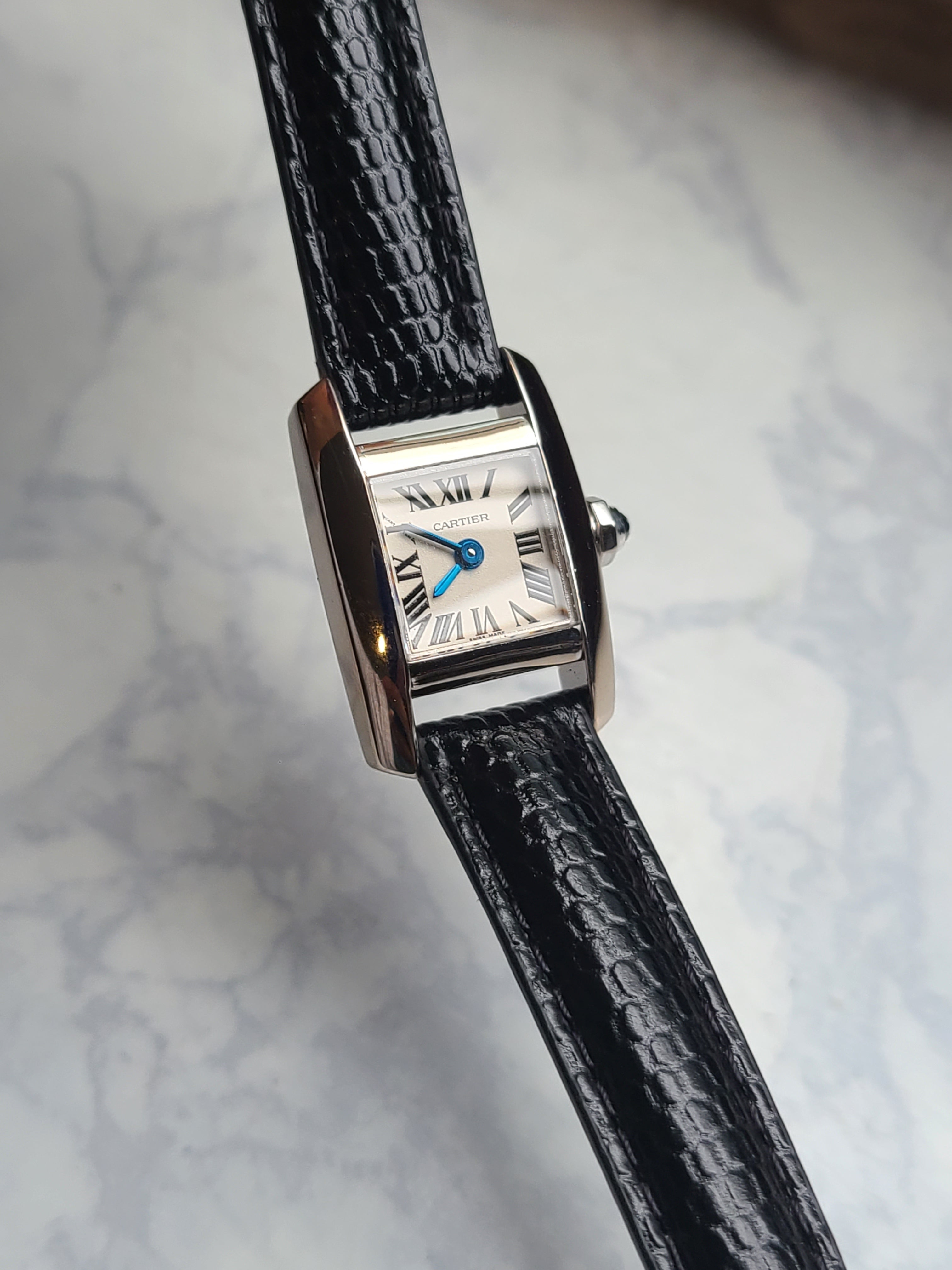 Cartier Tankissime SM 18K WG 까르띠에 여성용 탱크 키시미 18K 화이트골드 금통 SM 스몰