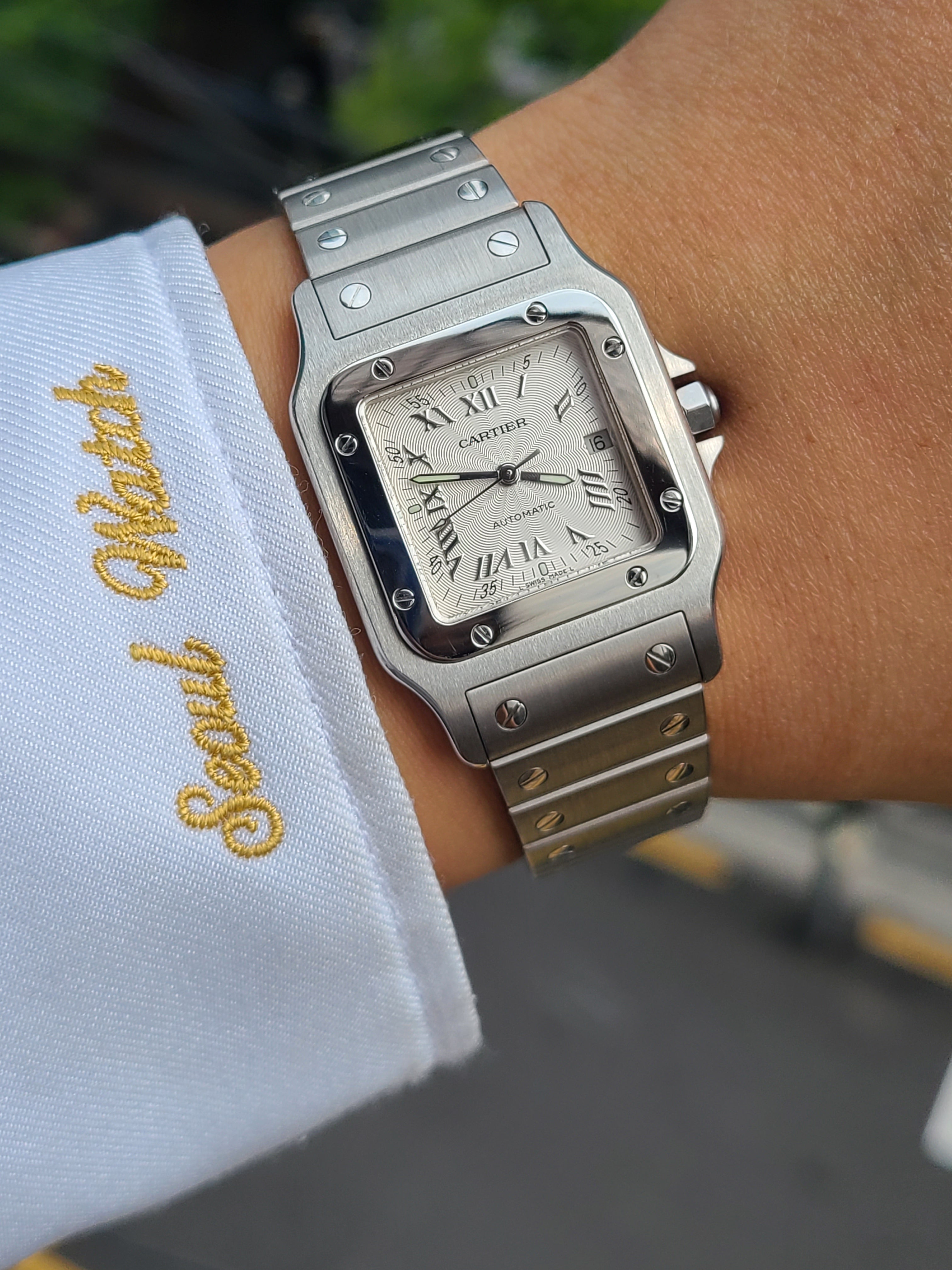 Cartier Santos Galbee Large LM Automatic 까르띠에 산토스 입체판 오토메틱 LM라지 한정판