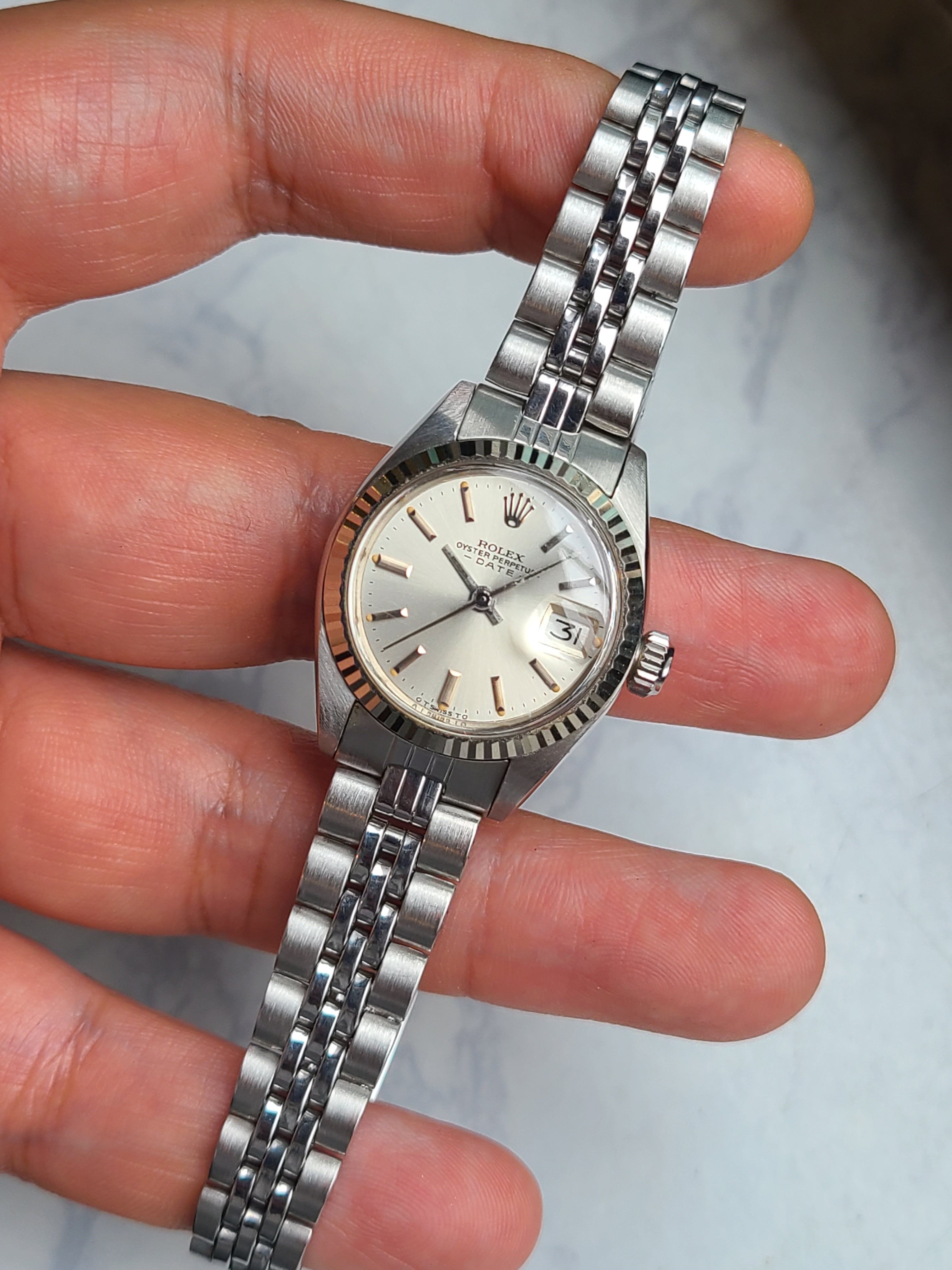 Rolex Women's Datejust Silver Dial 롤렉스 여성용 데이저스트 실버 다이얼 빈티지