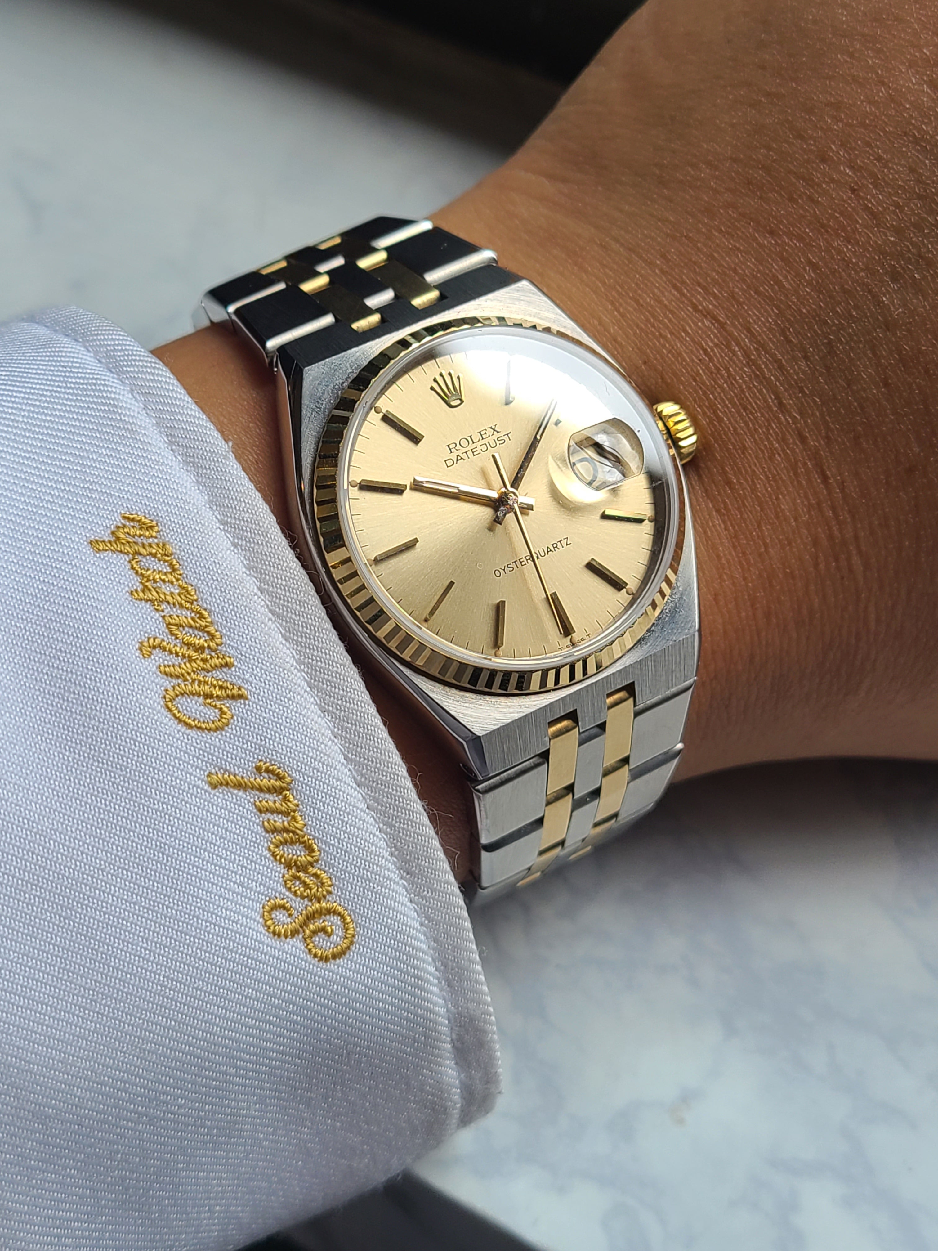 Rolex Datejust Oysterquartz Two-Tone NOS 롤렉스 데이저스트 오이스터쿼츠 콤비 소장품 17013 MK1
