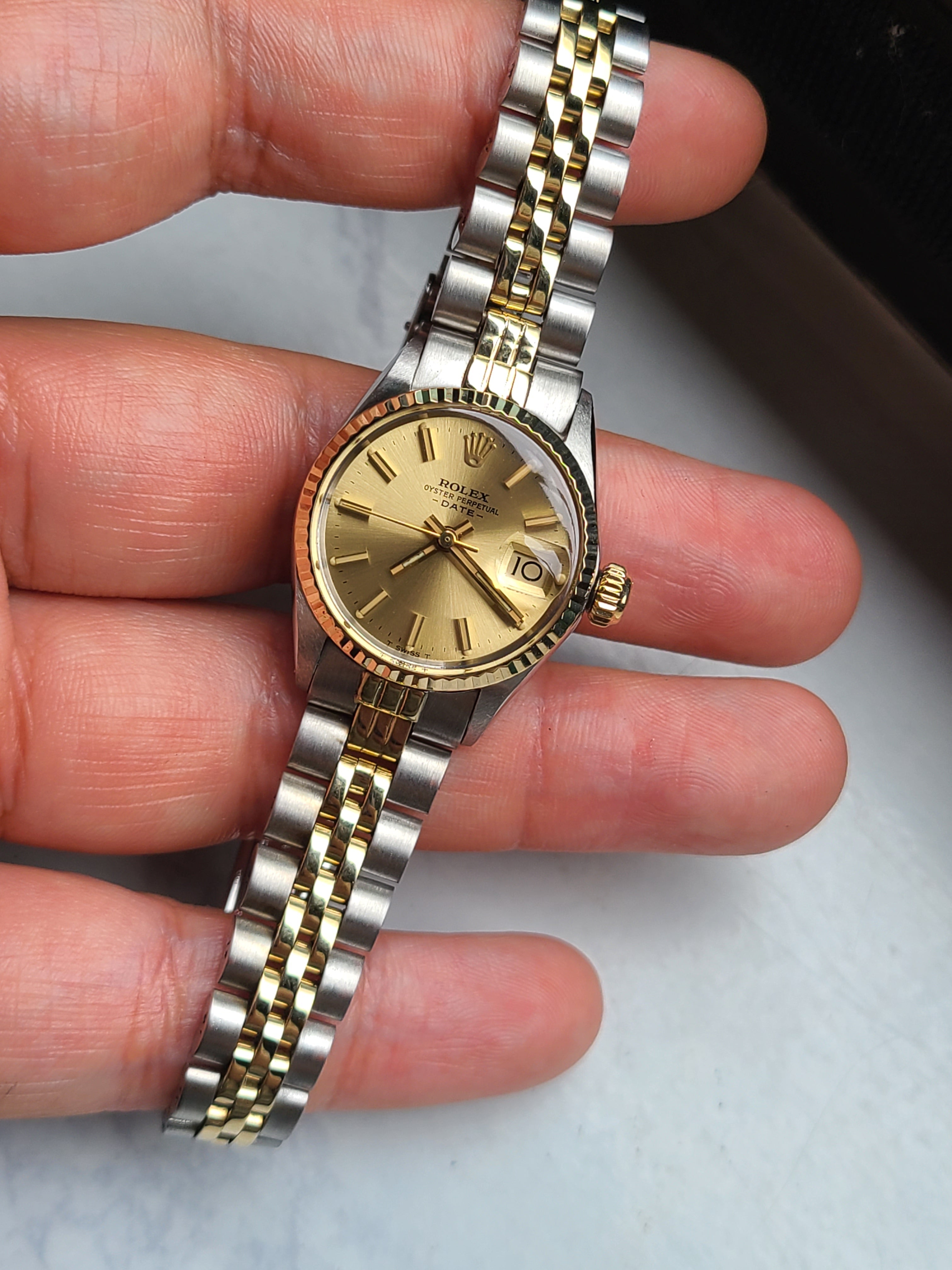 Rolex Datejust Gold Two-Tone Women's 롤렉스 여성용 데이저스트 옐로우골드 콤비 클래식