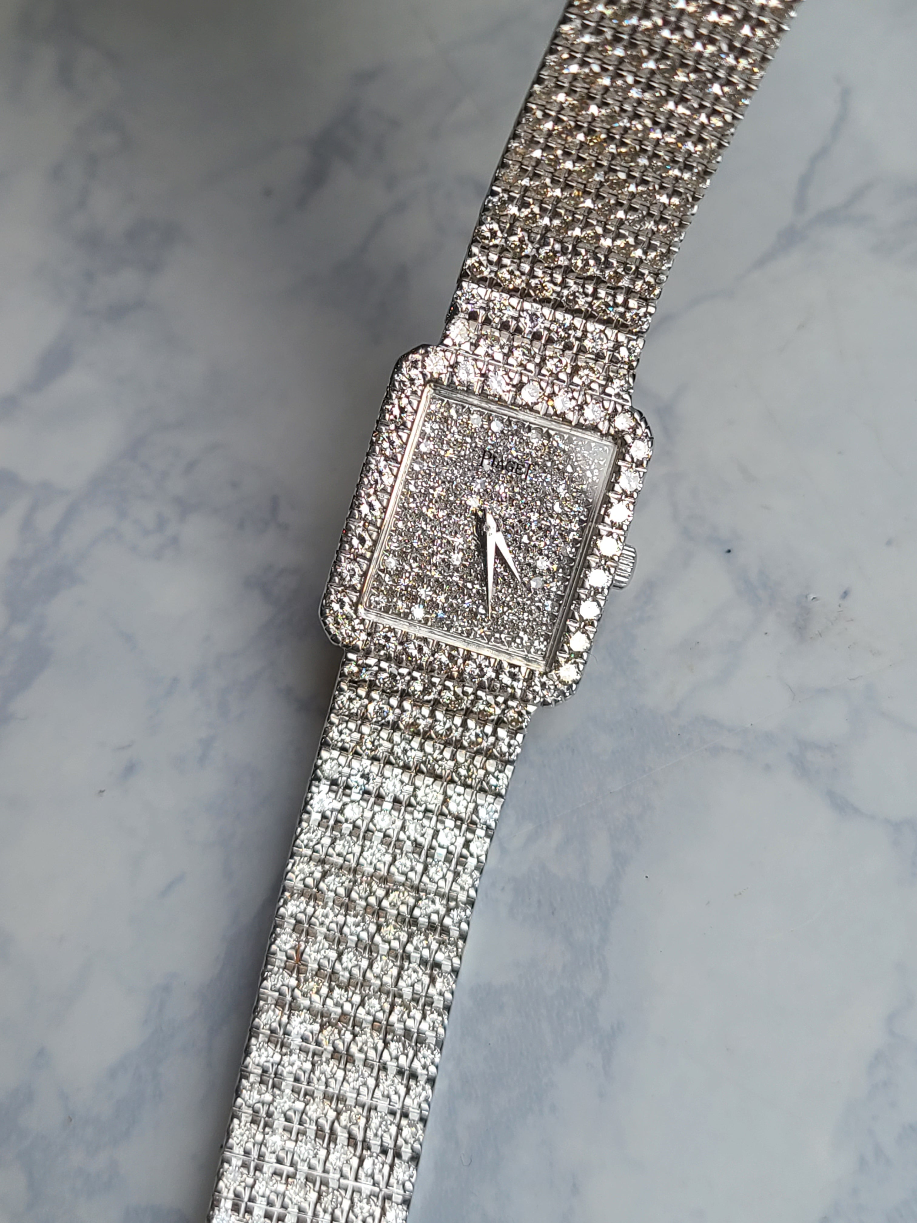 Piaget Protocol 18K WG Diamonds Lady 피아제 프로토콜 18K 화이트골드 풀다이아몬드 여성용