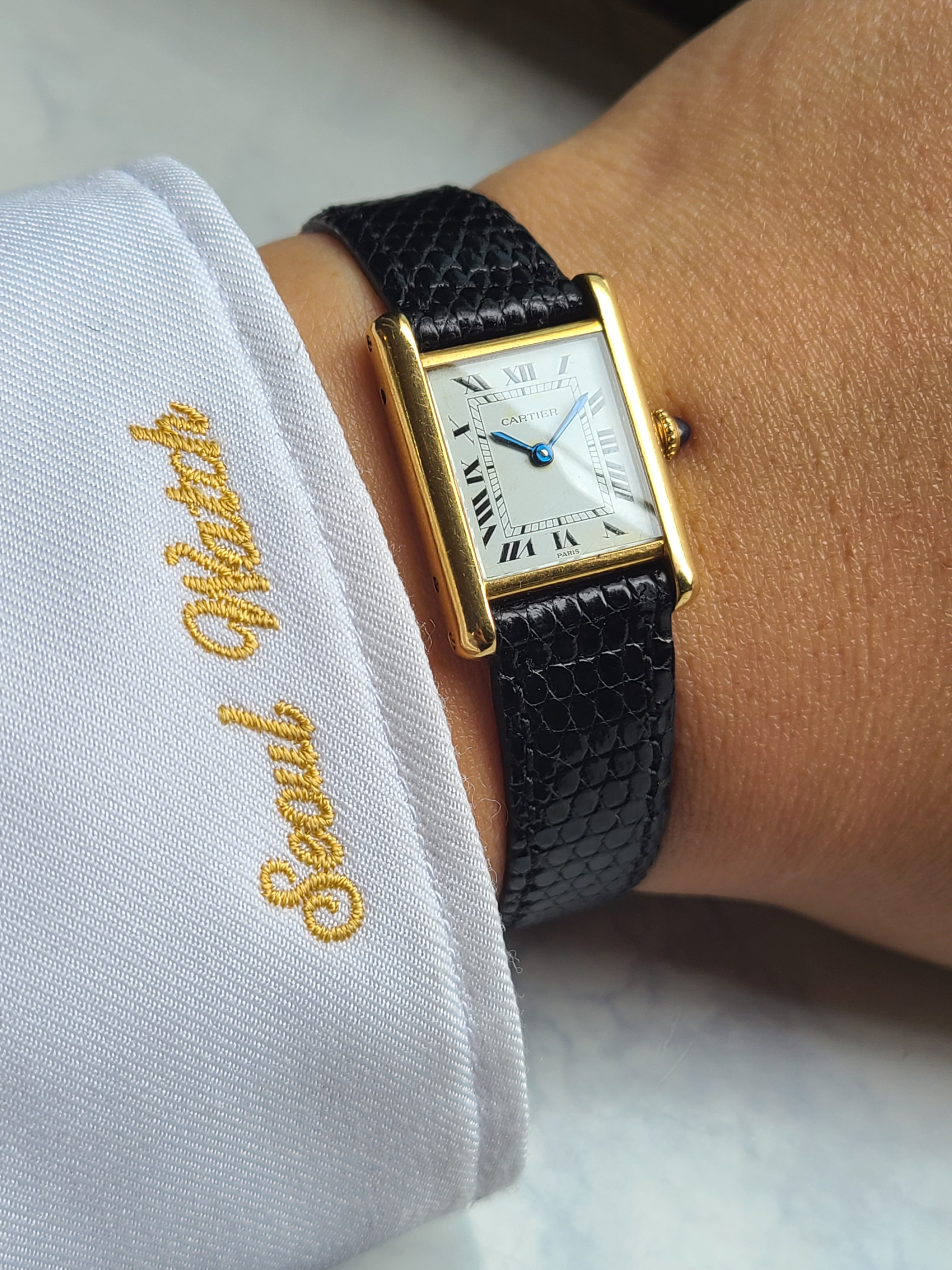 Cartier Tank Louis 18K Vintage 까르띠에 탱크 루이 루이탱크 18K 금통 SM 스몰 수동 클래식